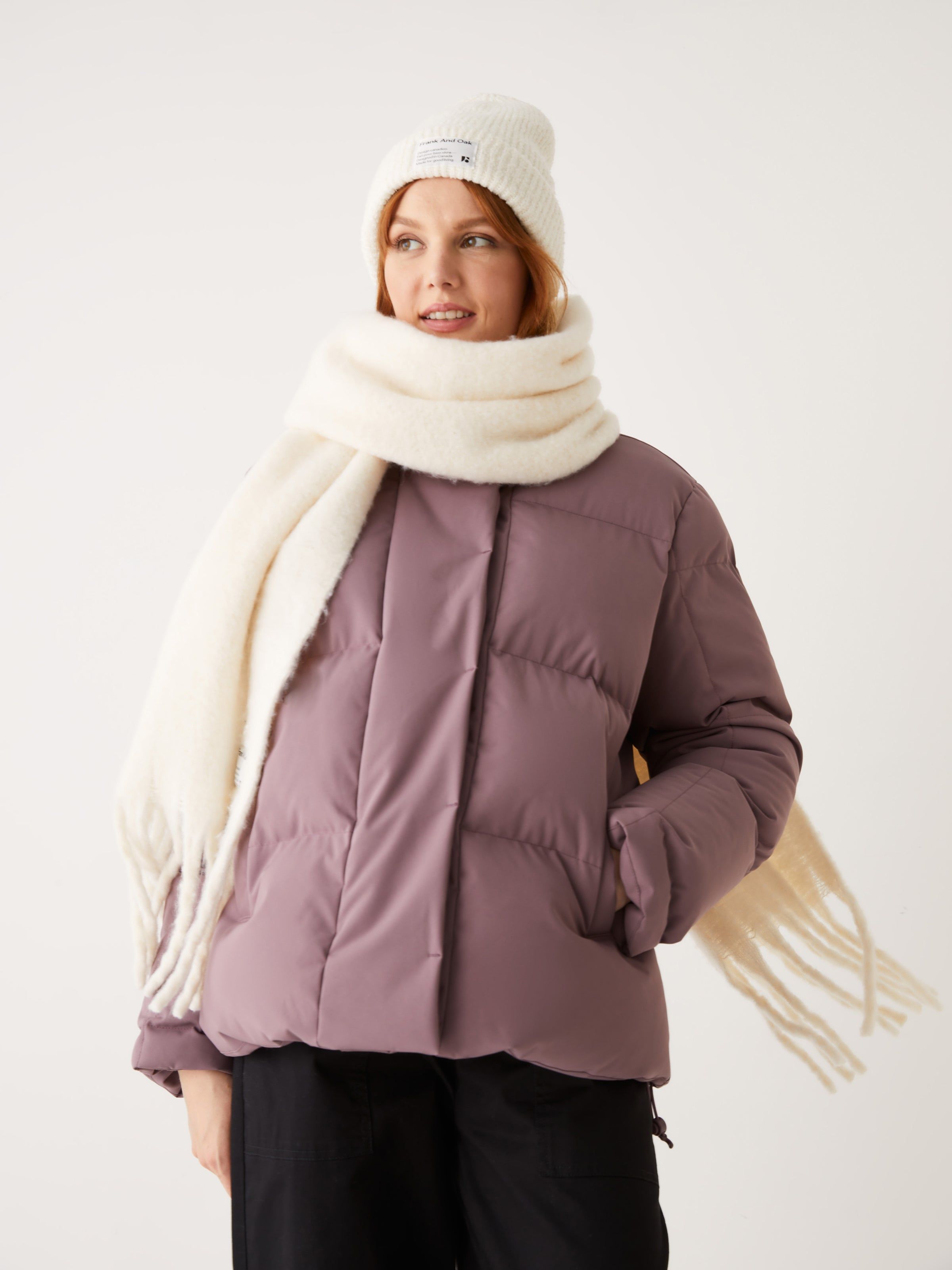 The Lykke Puffer Coat in Purple sold by Frank & Oak product image thumbnail 10