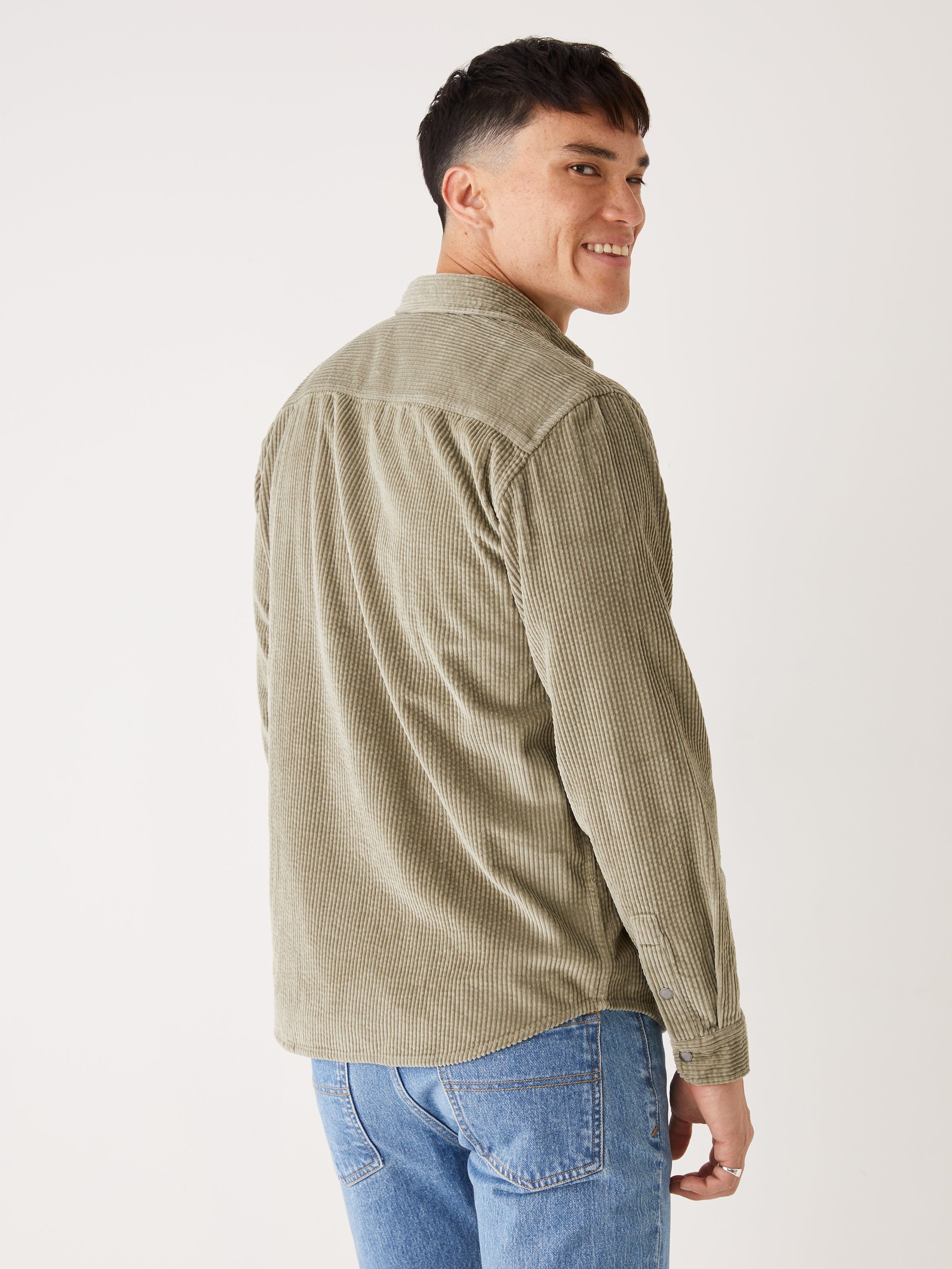 The Corduroy Shirt in Lichen Green sold by Frank & Oak product image thumbnail 3