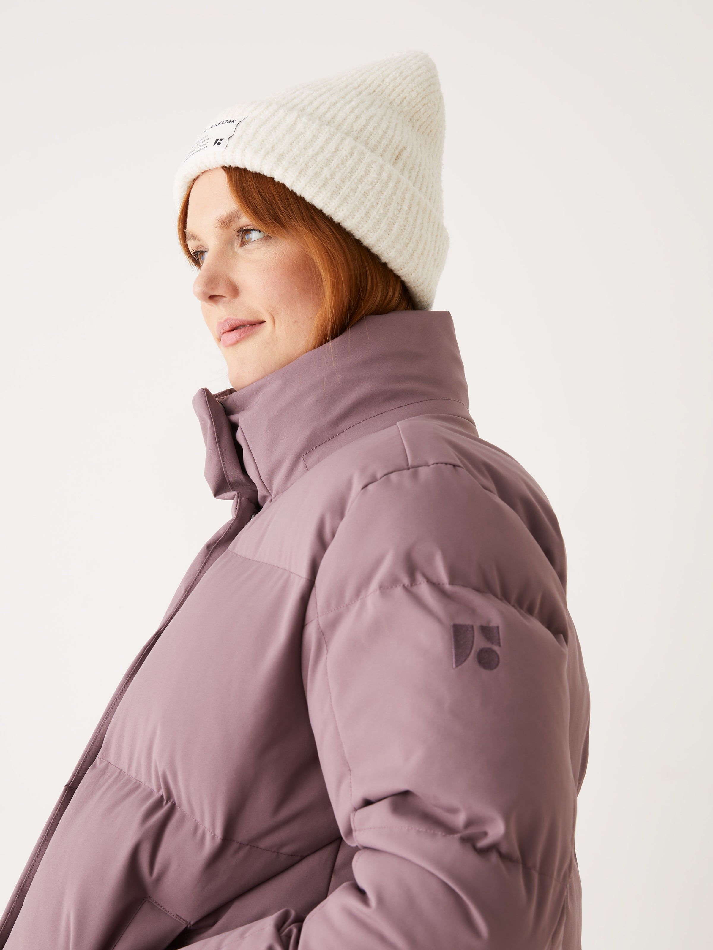 The Lykke Puffer Coat in Purple sold by Frank & Oak product image thumbnail 3