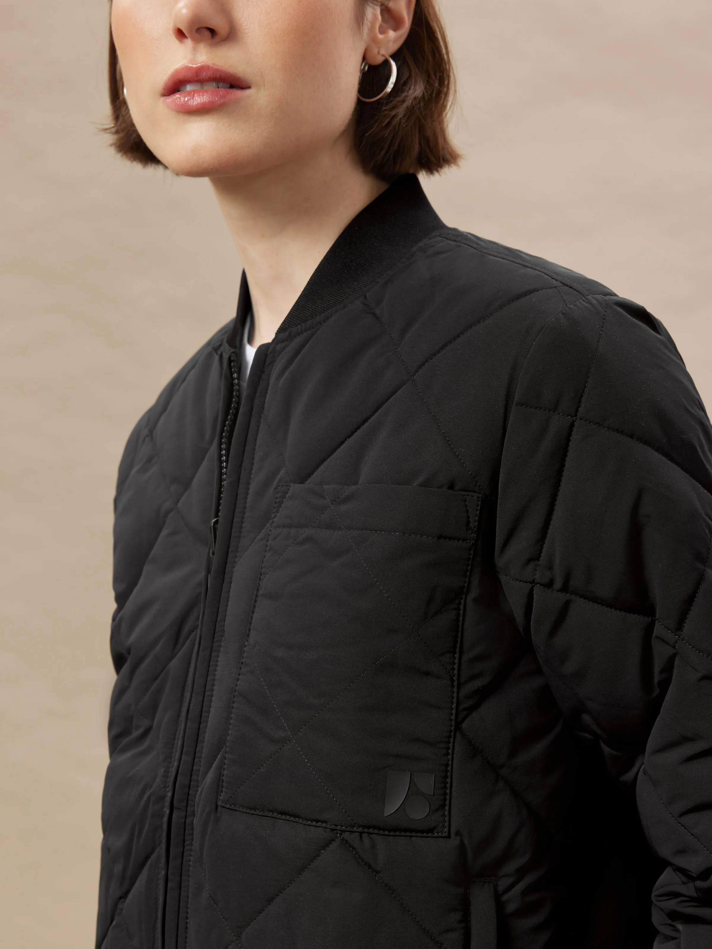 The Skyline Reversible Bomber in Black sold by Frank & Oak product image thumbnail 2