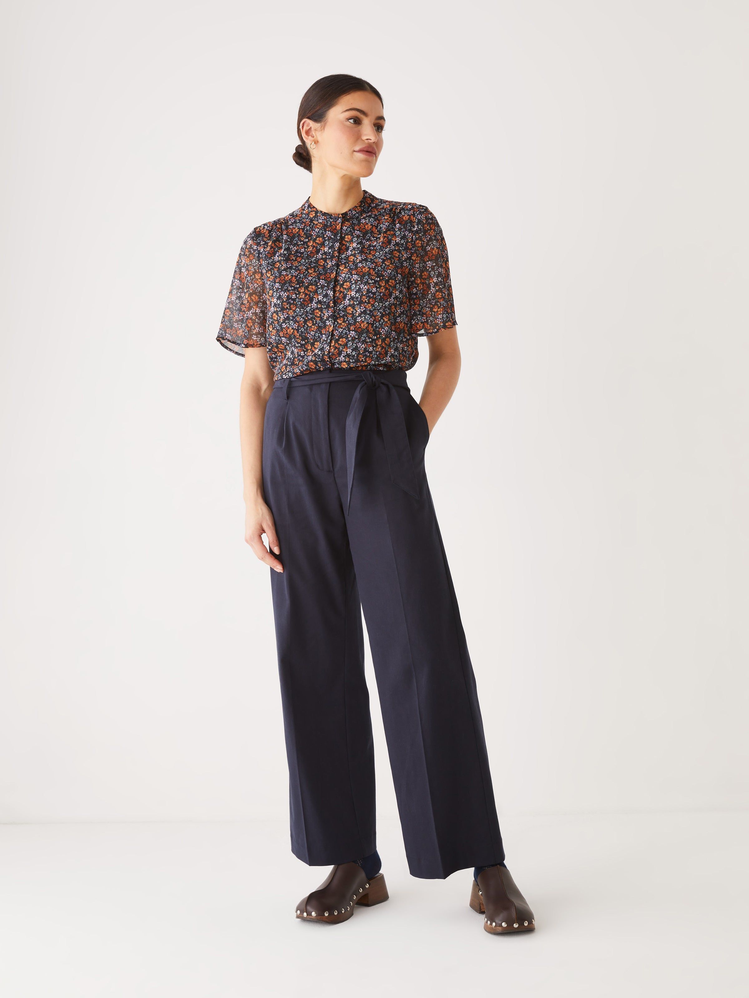 The Printed Chiffon Blouse in Orchid sold by Frank & Oak product image thumbnail 3