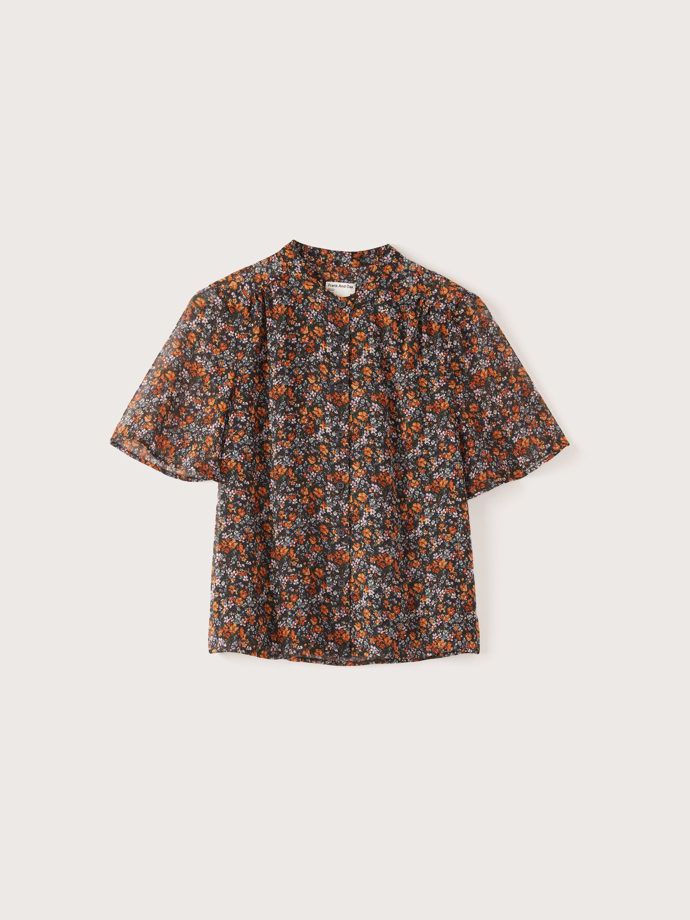 The Printed Chiffon Blouse in Orchid sold by Frank & Oak product image thumbnail 5