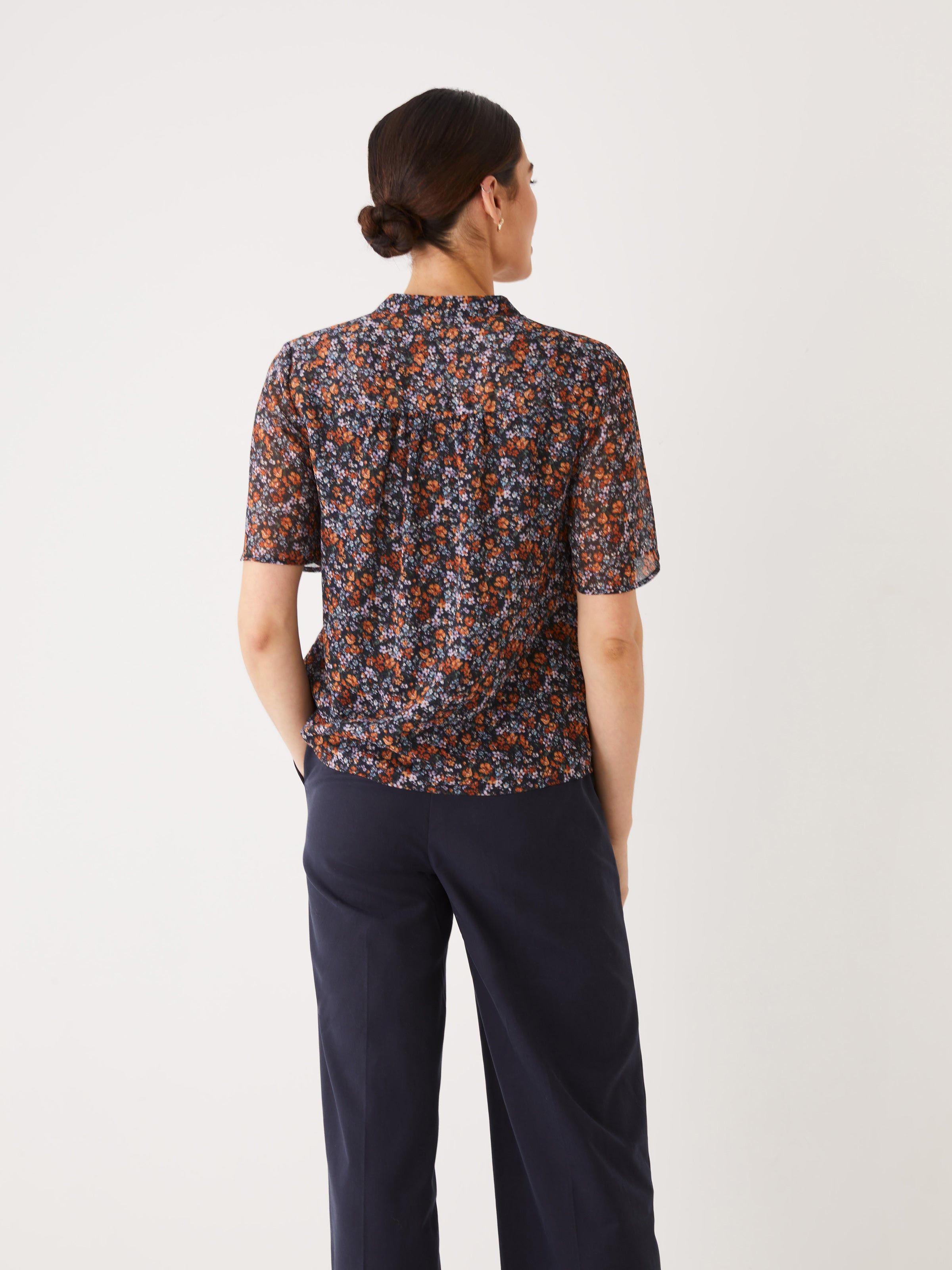 The Printed Chiffon Blouse in Orchid sold by Frank & Oak product image thumbnail 4