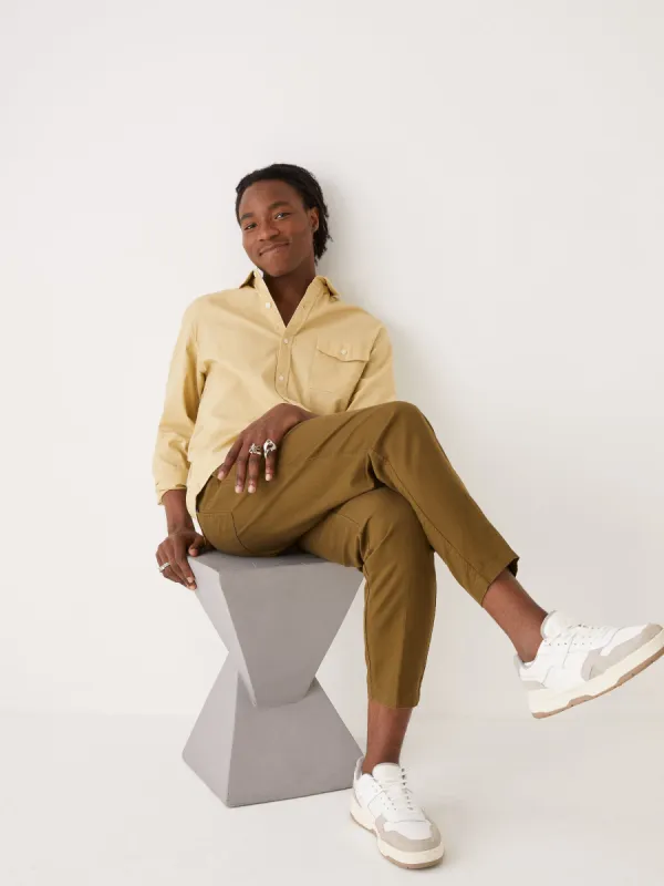 The Hemp Shirt in Faded Green sold by Frank & Oak