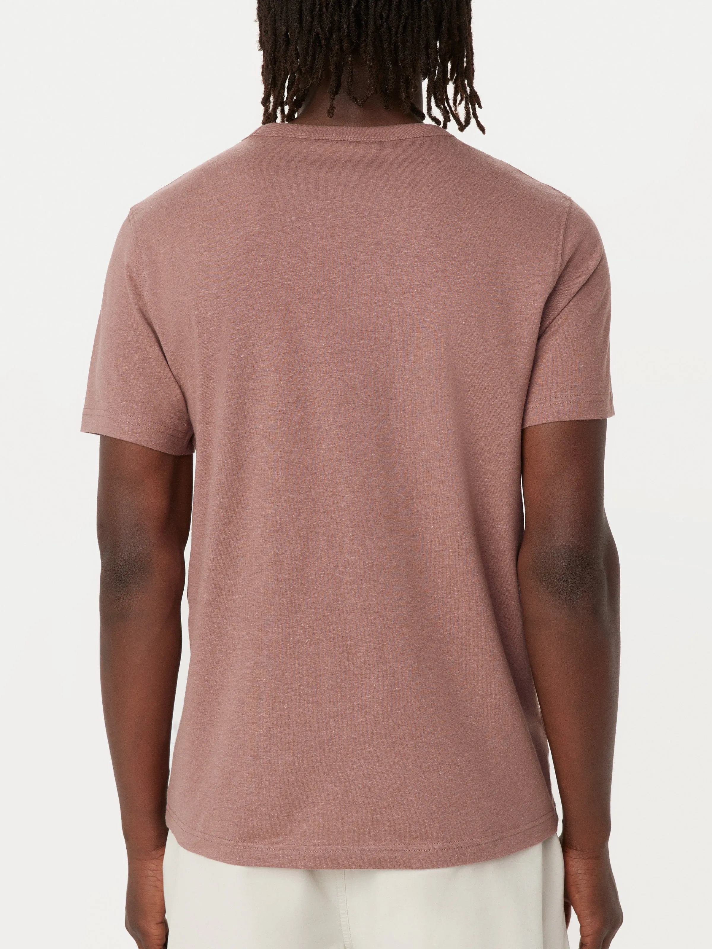 The Slim Hemp T-Shirt in Twilight Mauve sold by Frank & Oak product image thumbnail 4
