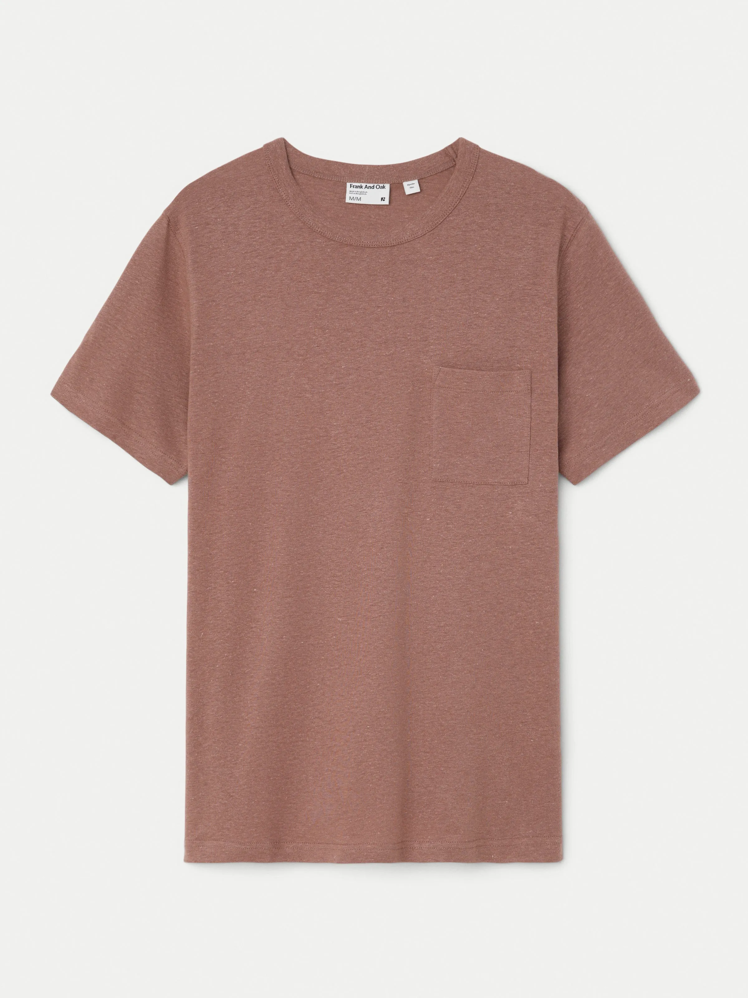 The Slim Hemp T-Shirt in Twilight Mauve sold by Frank & Oak product image thumbnail 5