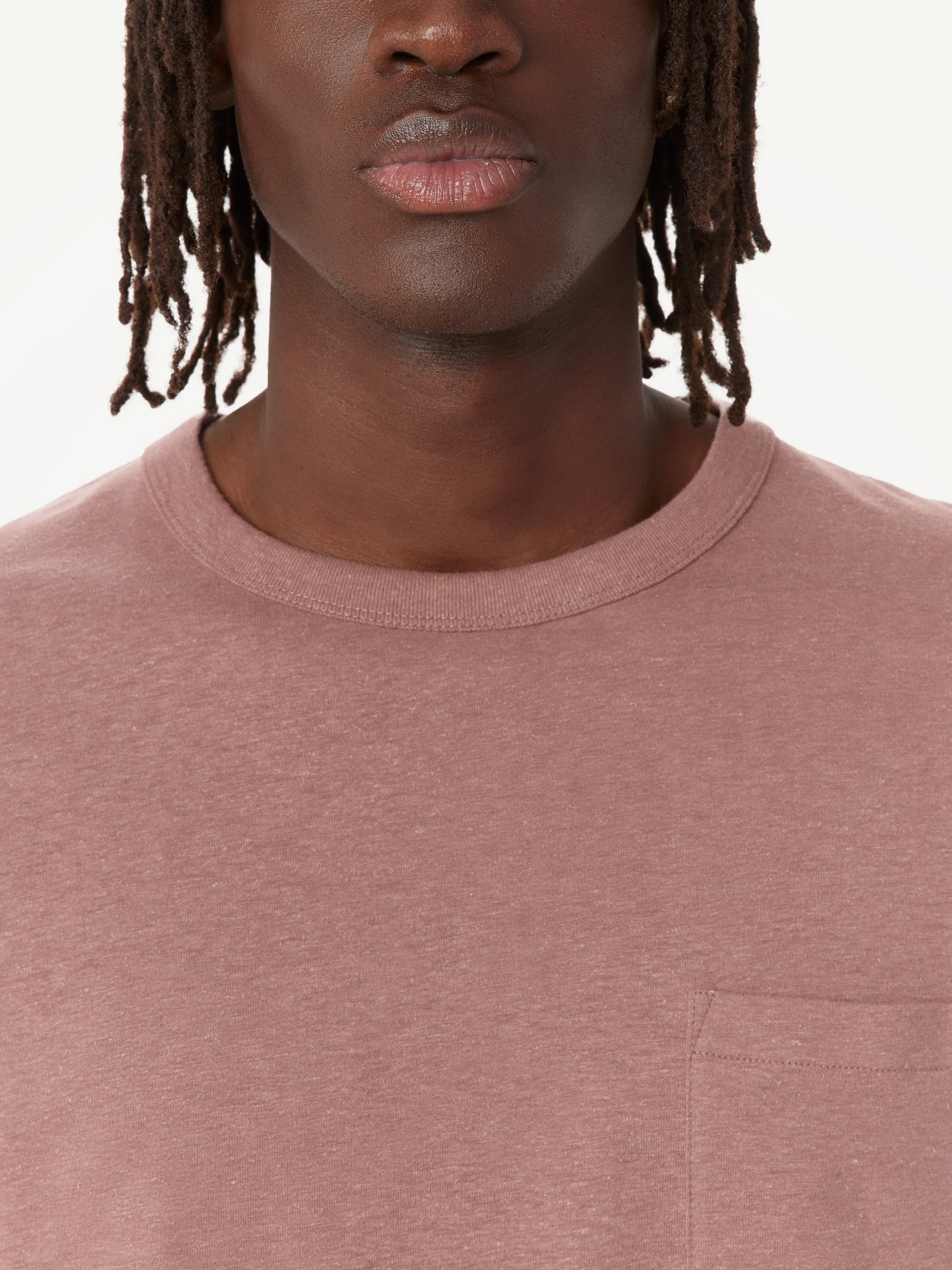 The Slim Hemp T-Shirt in Twilight Mauve sold by Frank & Oak product image thumbnail 2