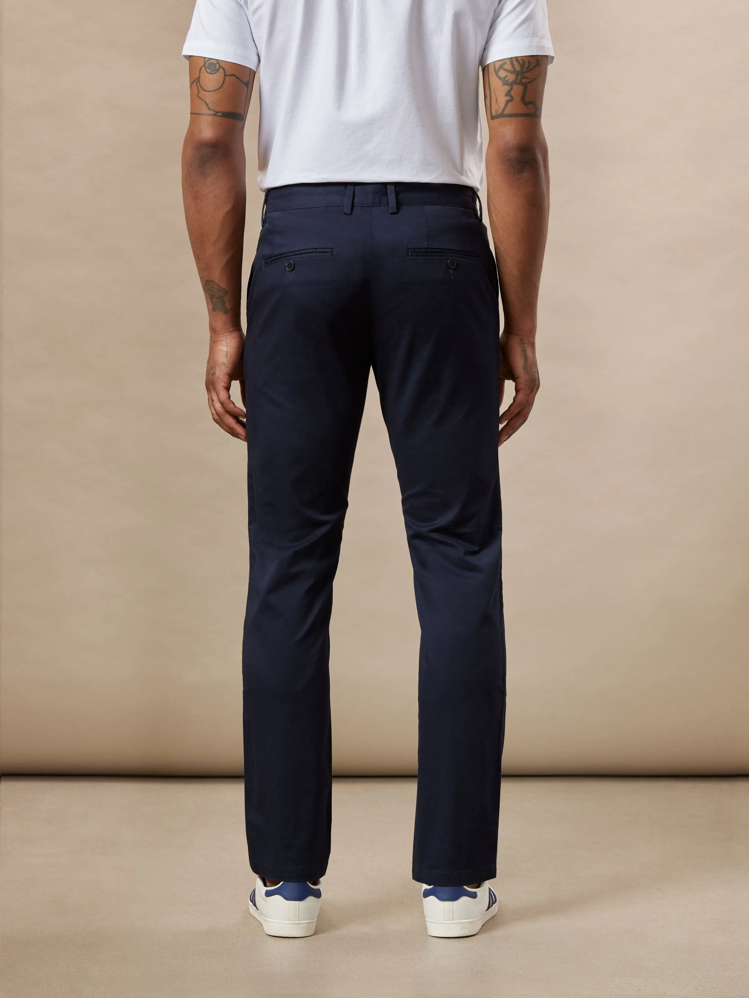 The Brunswick Slim Chino Pant in Deep Blue sold by Frank & Oak product image thumbnail 3