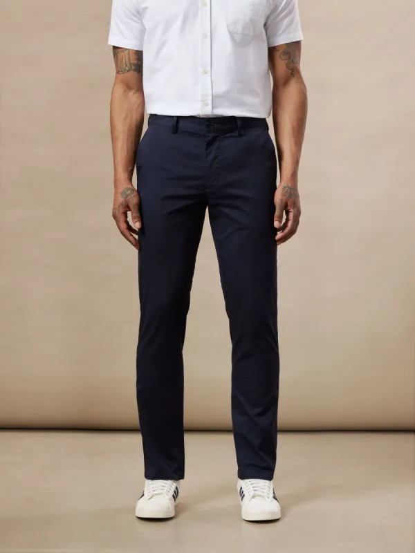 The Brunswick Slim Chino Pant in Deep Blue sold by Frank & Oak