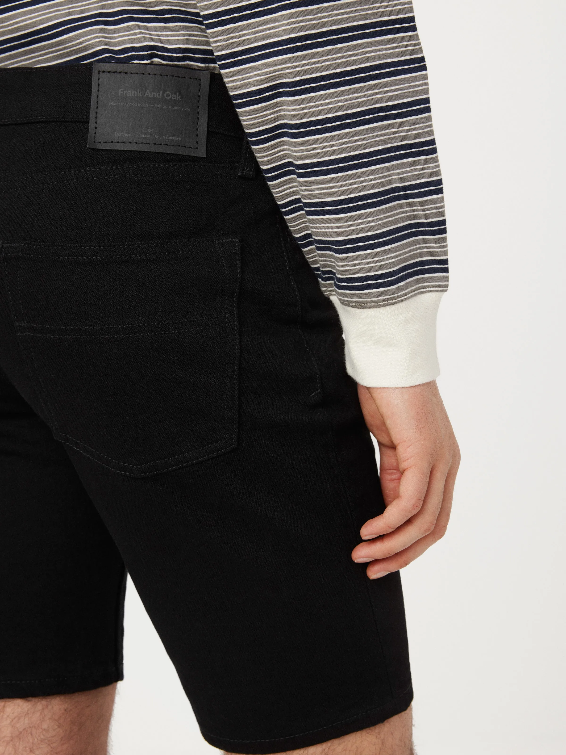 The Adam Slim 10in Short in Black sold by Frank & Oak product image thumbnail 4