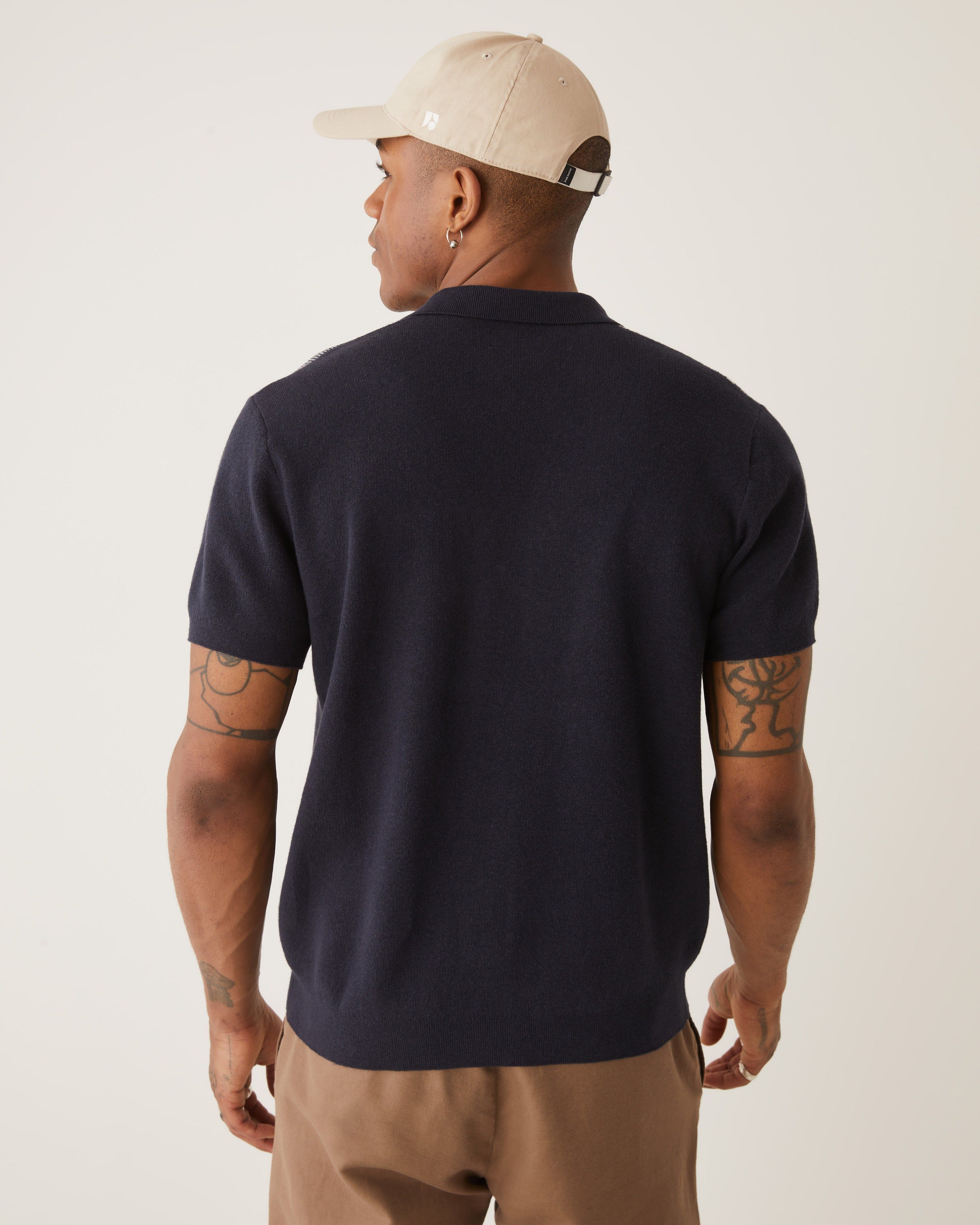 The Button-Up Polo Knit in Navy sold by Frank & Oak product image thumbnail 5