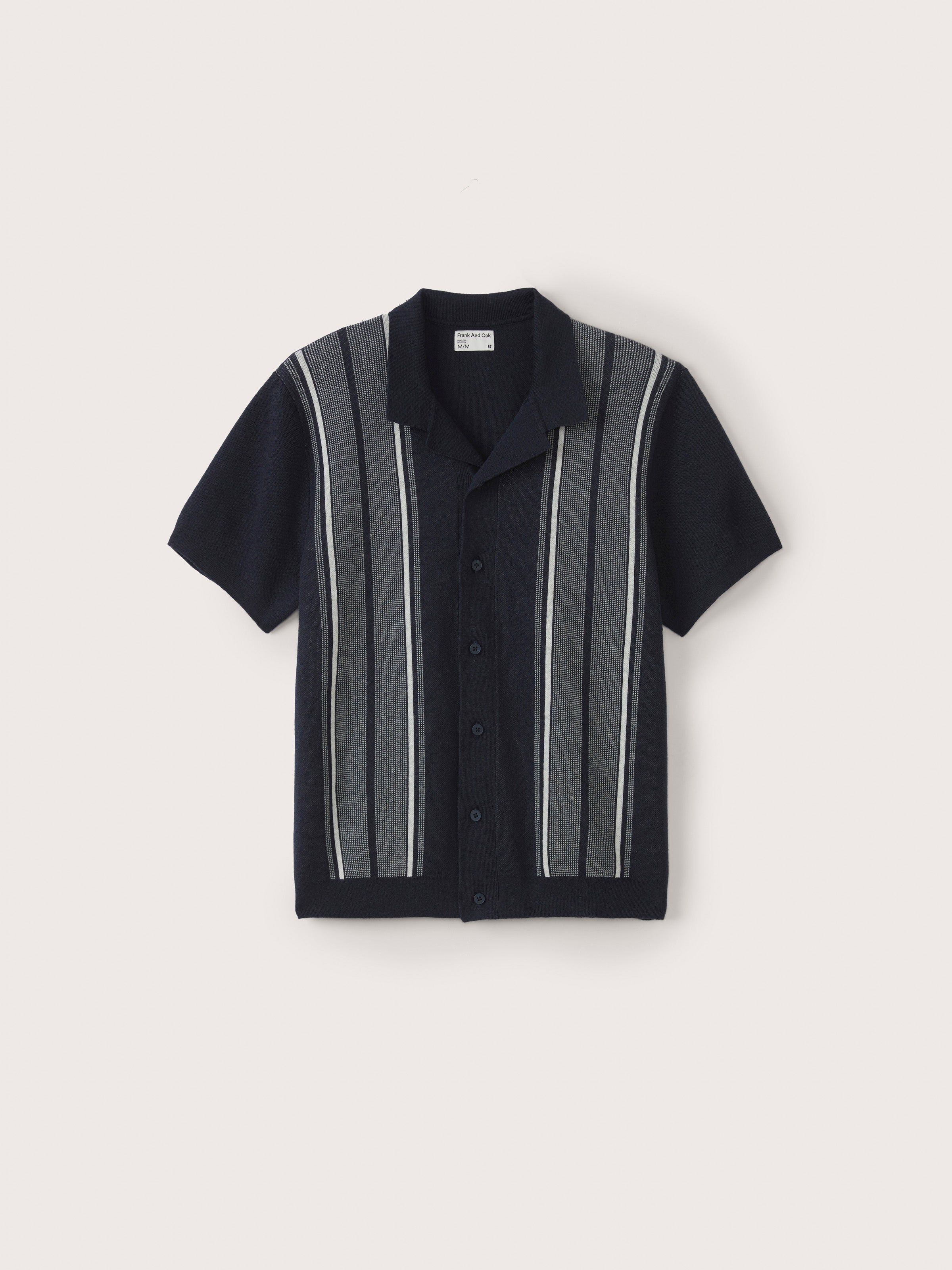 The Button-Up Polo Knit in Navy sold by Frank & Oak product image thumbnail 6