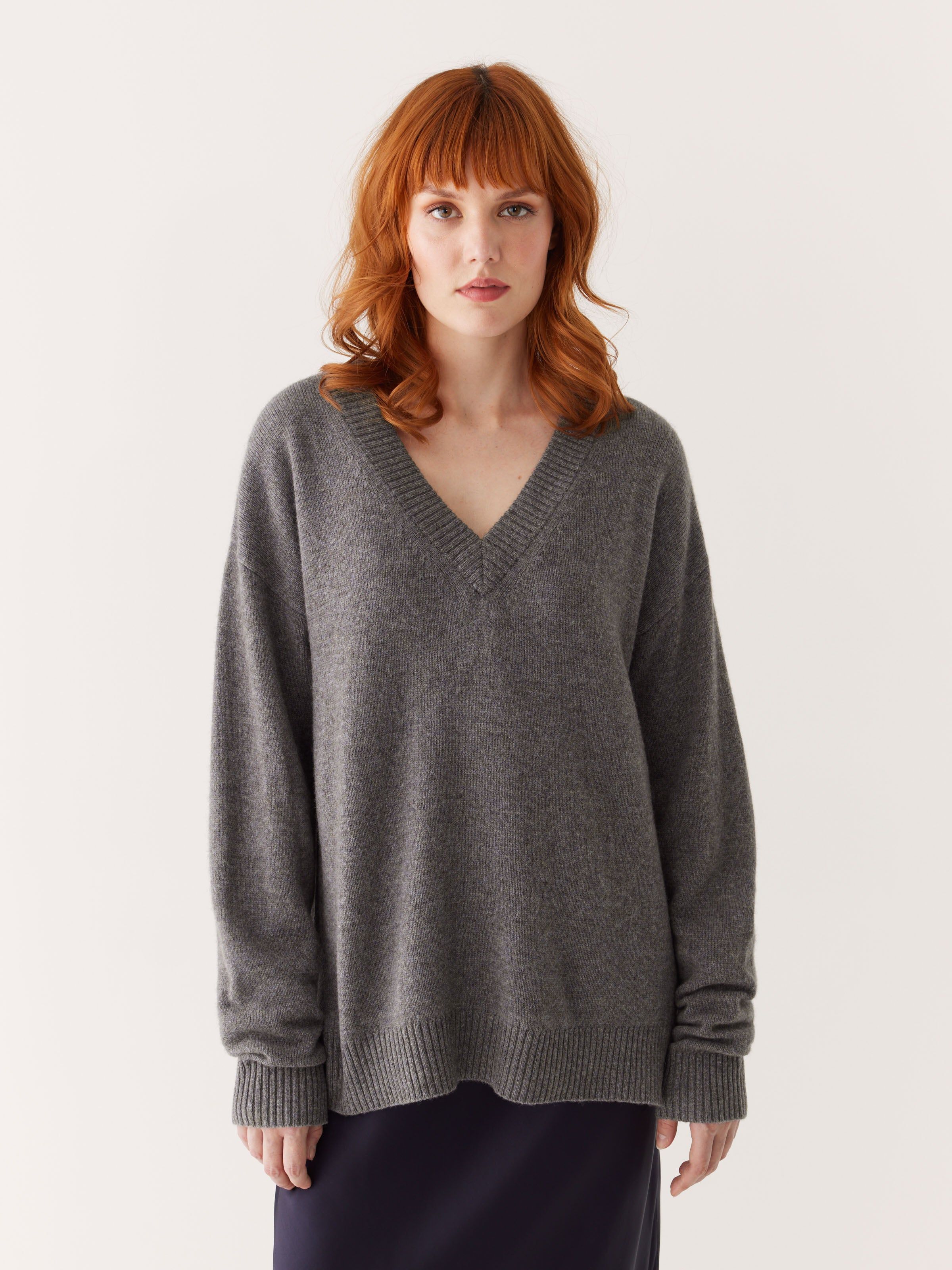 The Yak Wool Tunic Sweater in Grey sold by Frank & Oak product image thumbnail 3