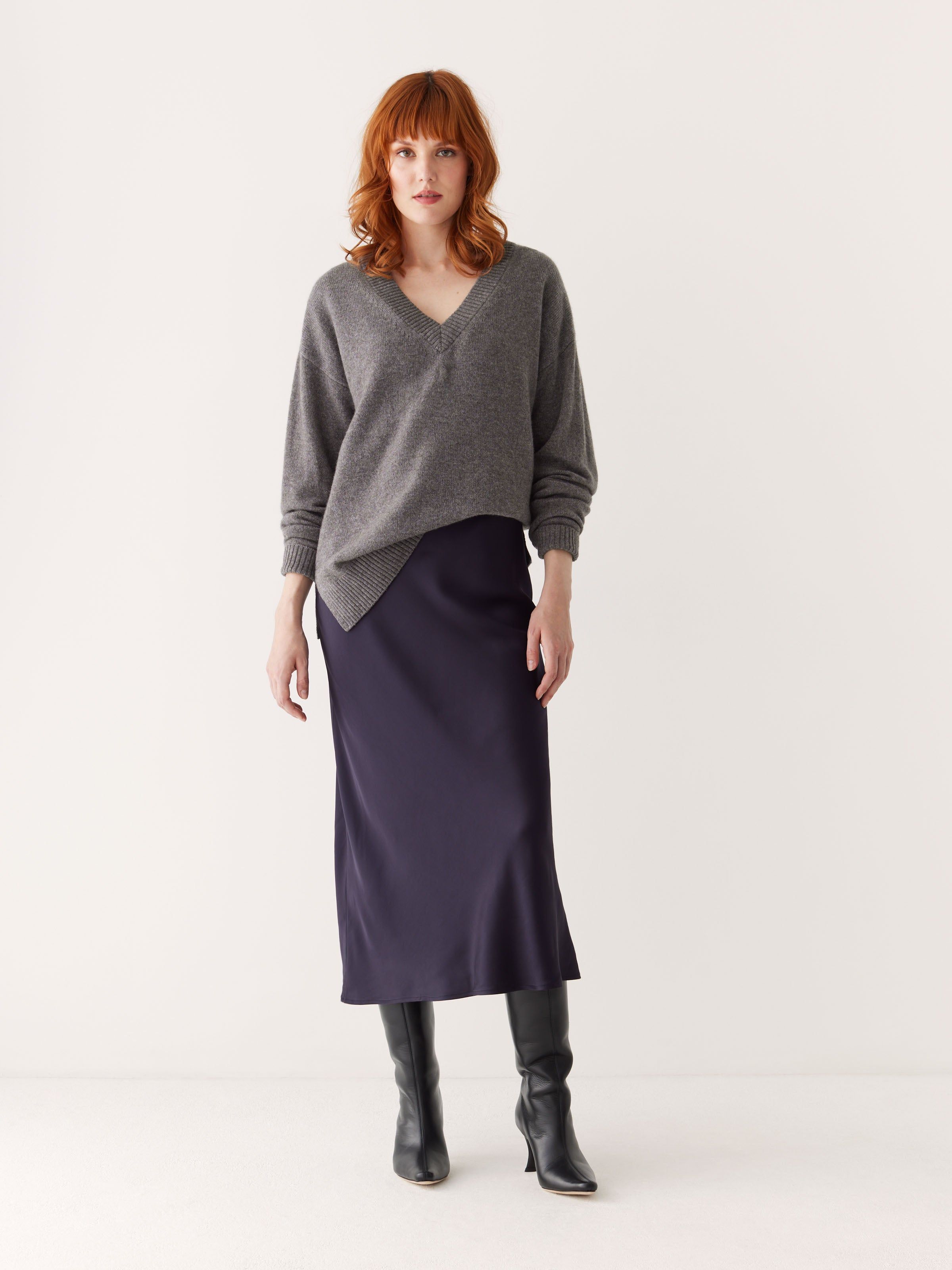 The Yak Wool Tunic Sweater in Grey sold by Frank & Oak