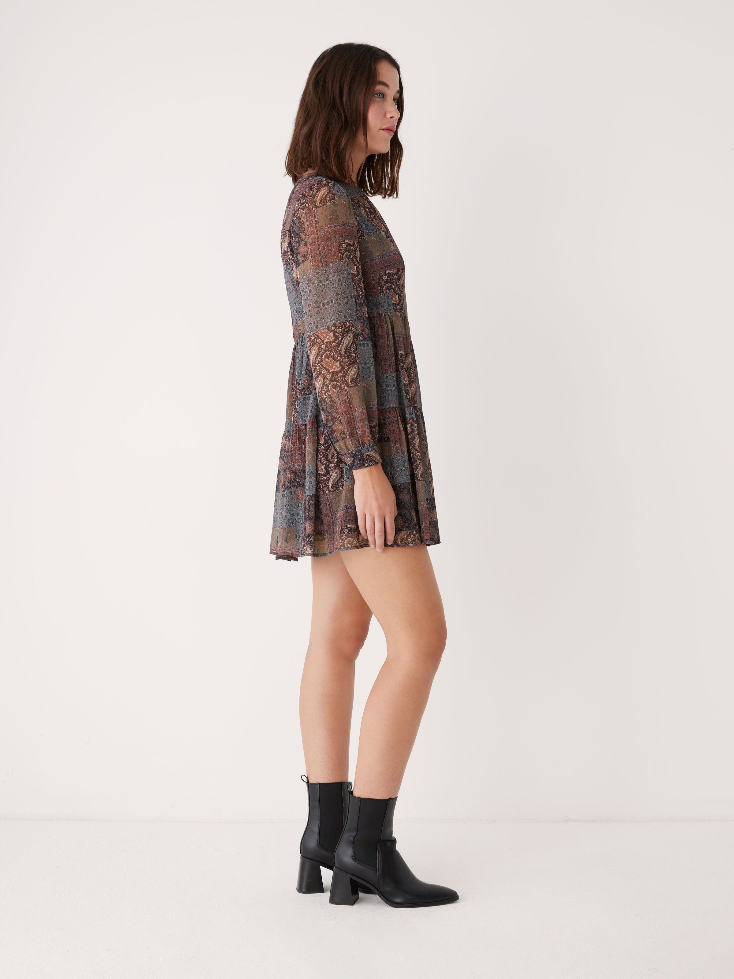 The Chiffon Short Dress in Elderberry sold by Frank & Oak product image thumbnail 2