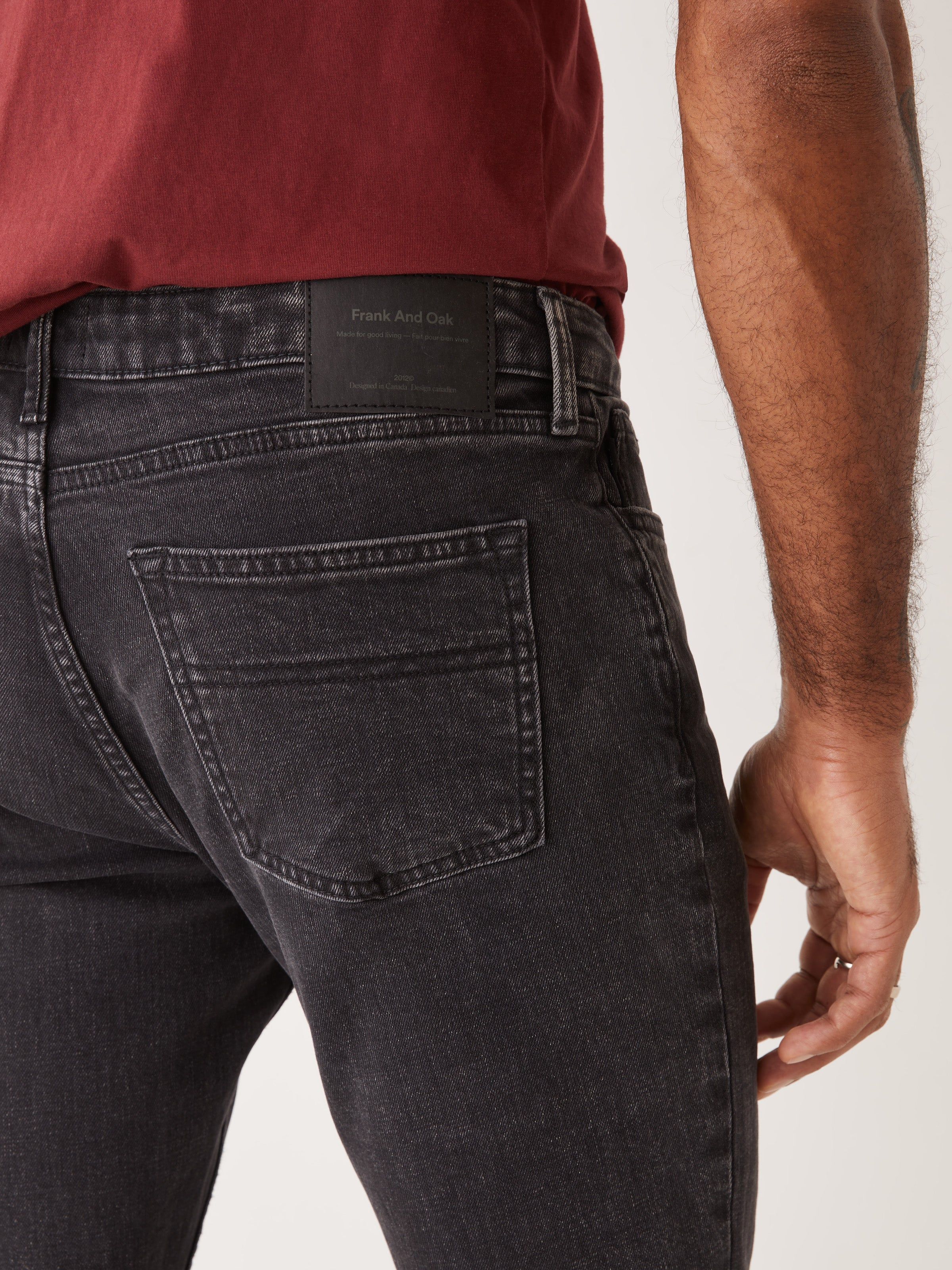 The Slim Fit Jean in Washed Black sold by Frank & Oak product image thumbnail 4