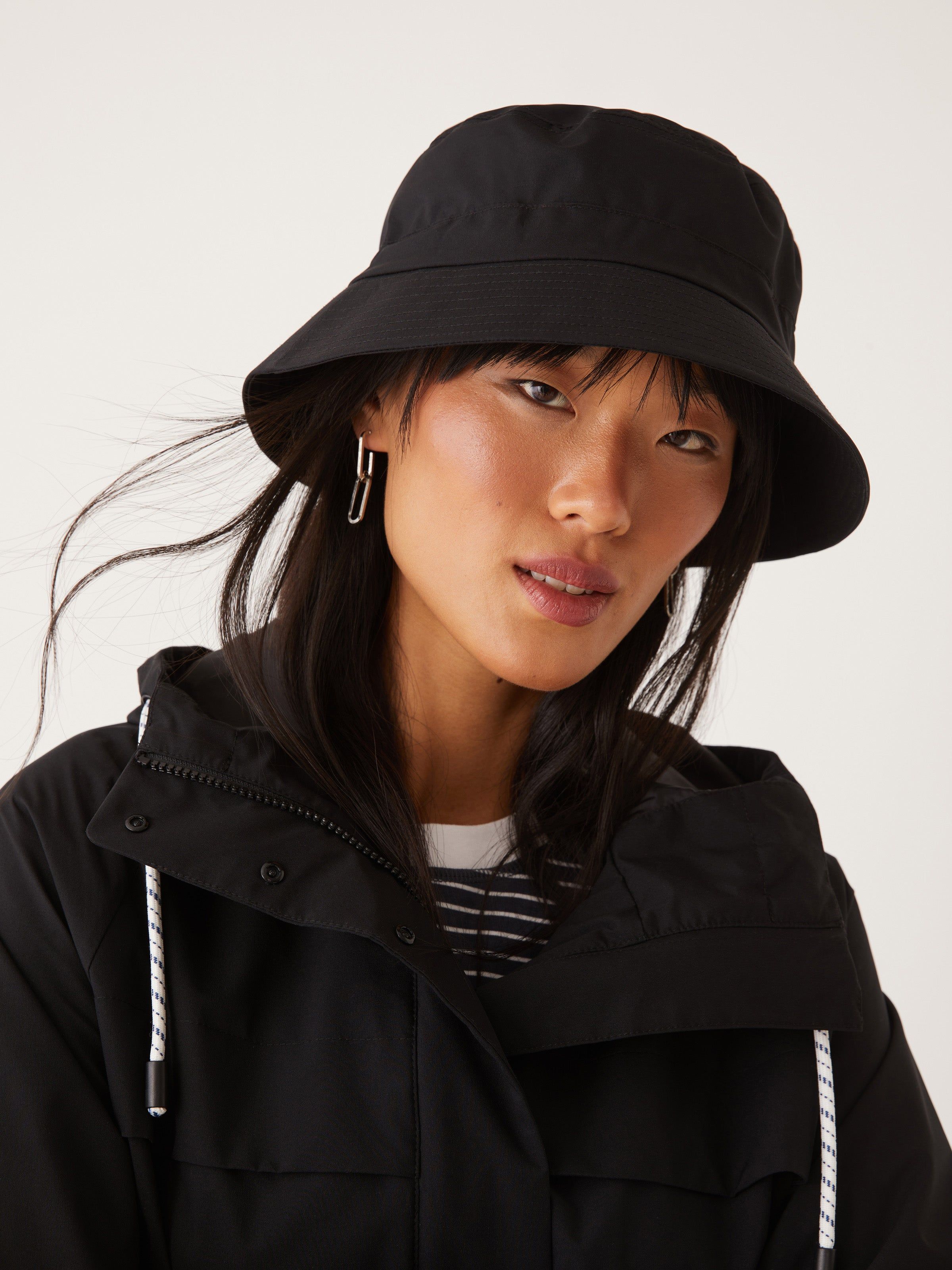 The Stanley Rain Jacket in Black sold by Frank & Oak product image thumbnail 3