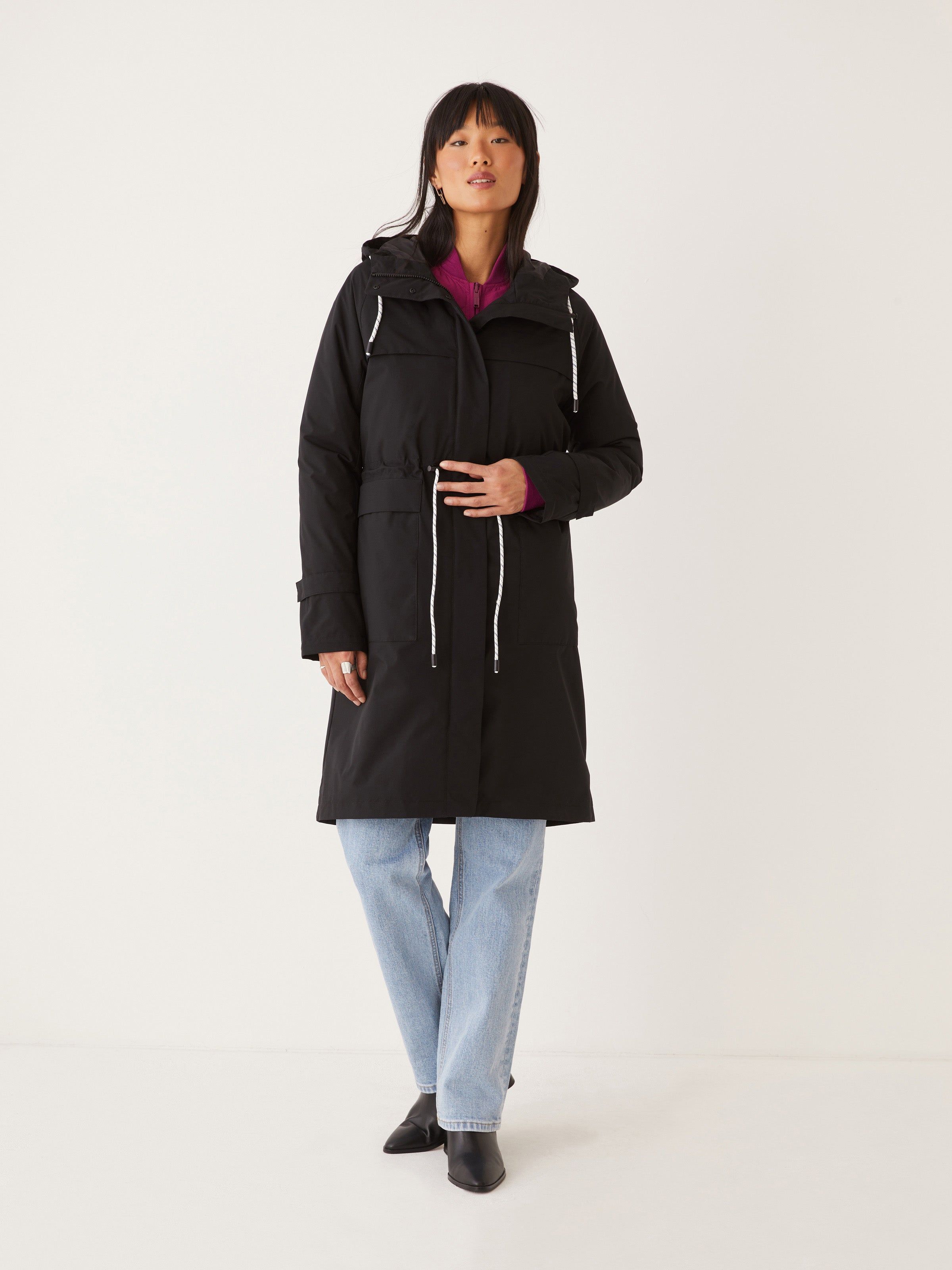 The Stanley Rain Jacket in Black sold by Frank & Oak product image thumbnail 6