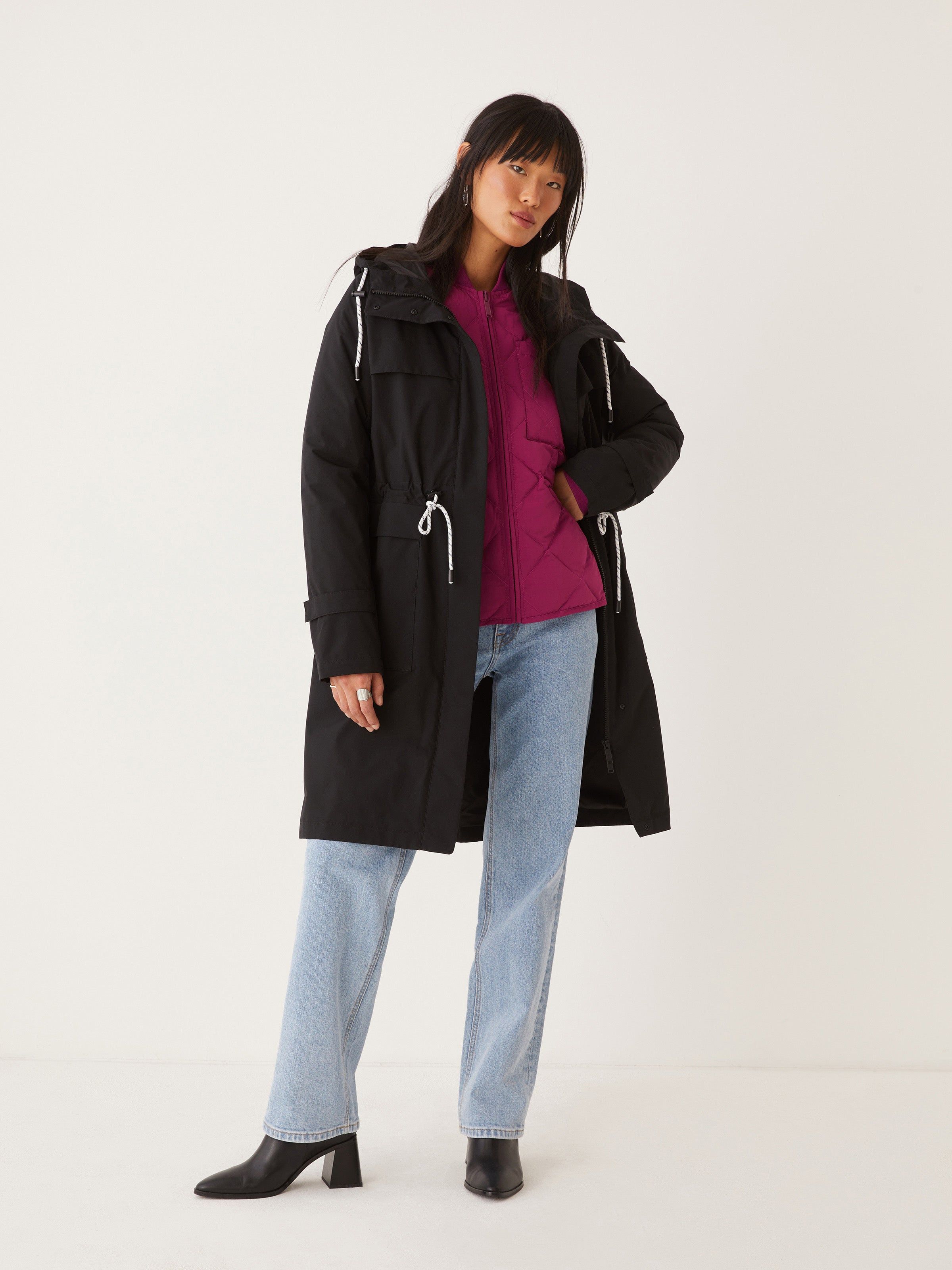 The Stanley Rain Jacket in Black sold by Frank & Oak product image thumbnail 4