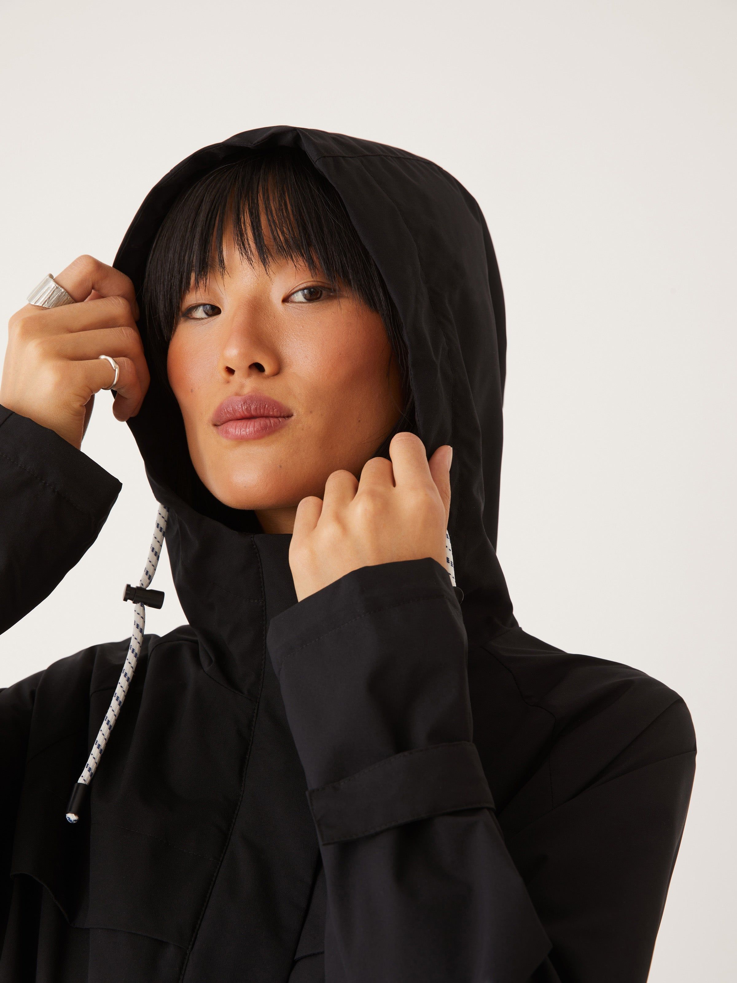 The Stanley Rain Jacket in Black sold by Frank & Oak product image thumbnail 7