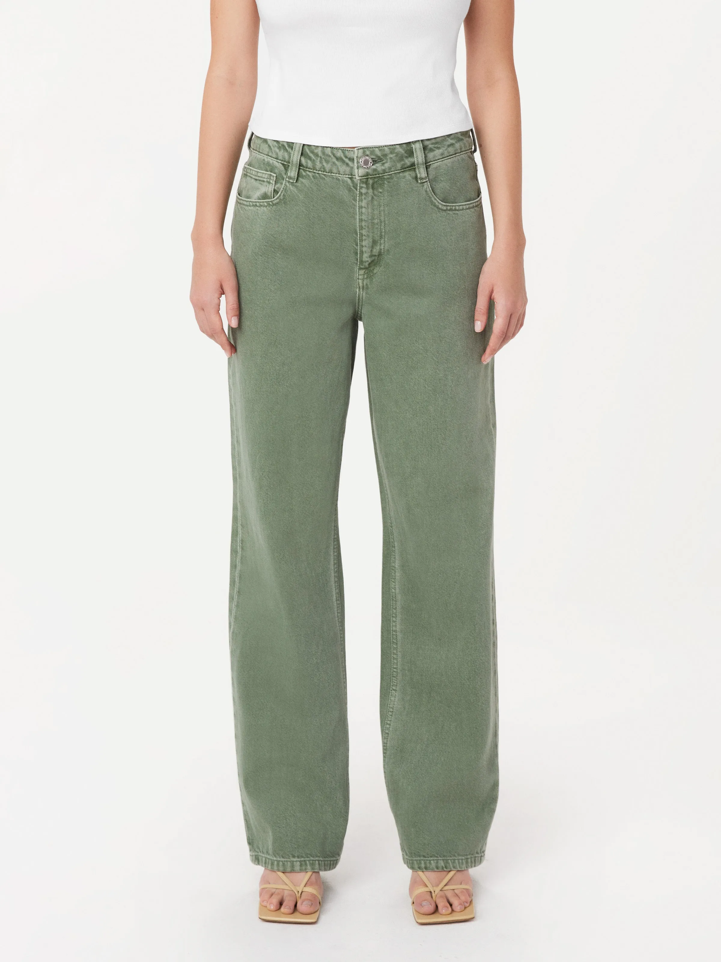 The Courtney Loose Jean in Sage Green sold by Frank & Oak product image thumbnail 2