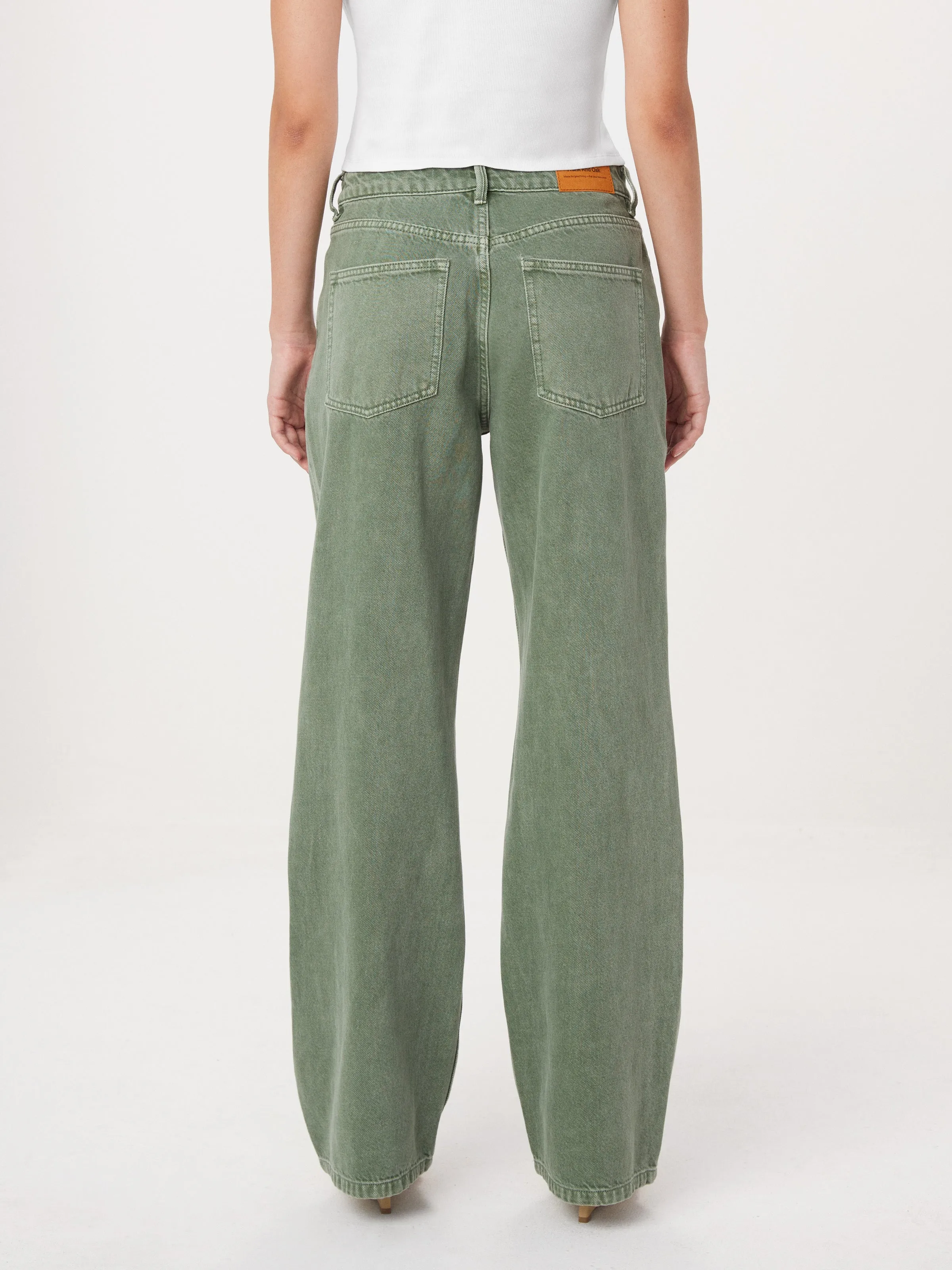 The Courtney Loose Jean in Sage Green sold by Frank & Oak product image thumbnail 4