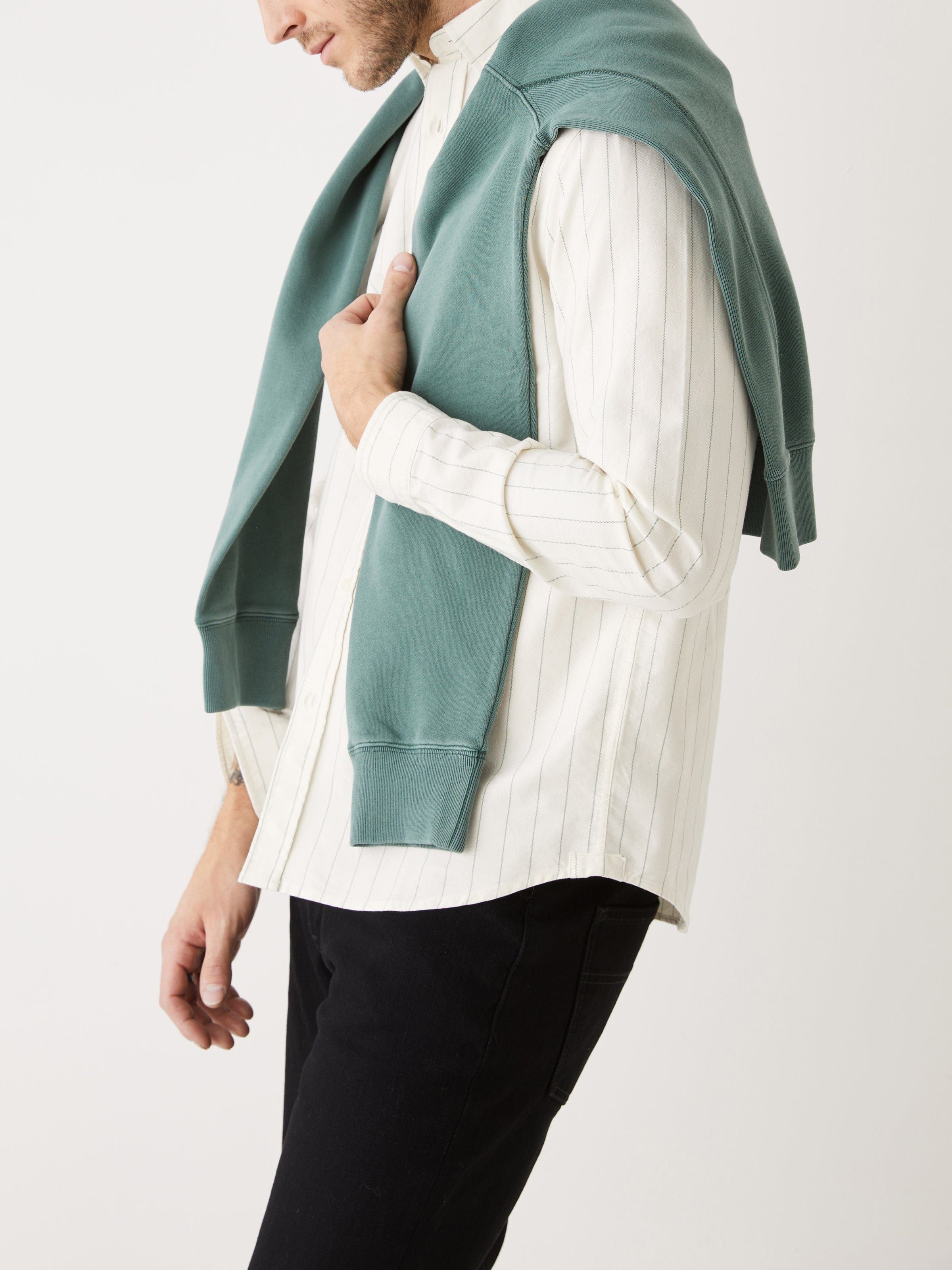 The Striped Jasper Oxford Shirt in Ivy Green sold by Frank & Oak product image thumbnail 5