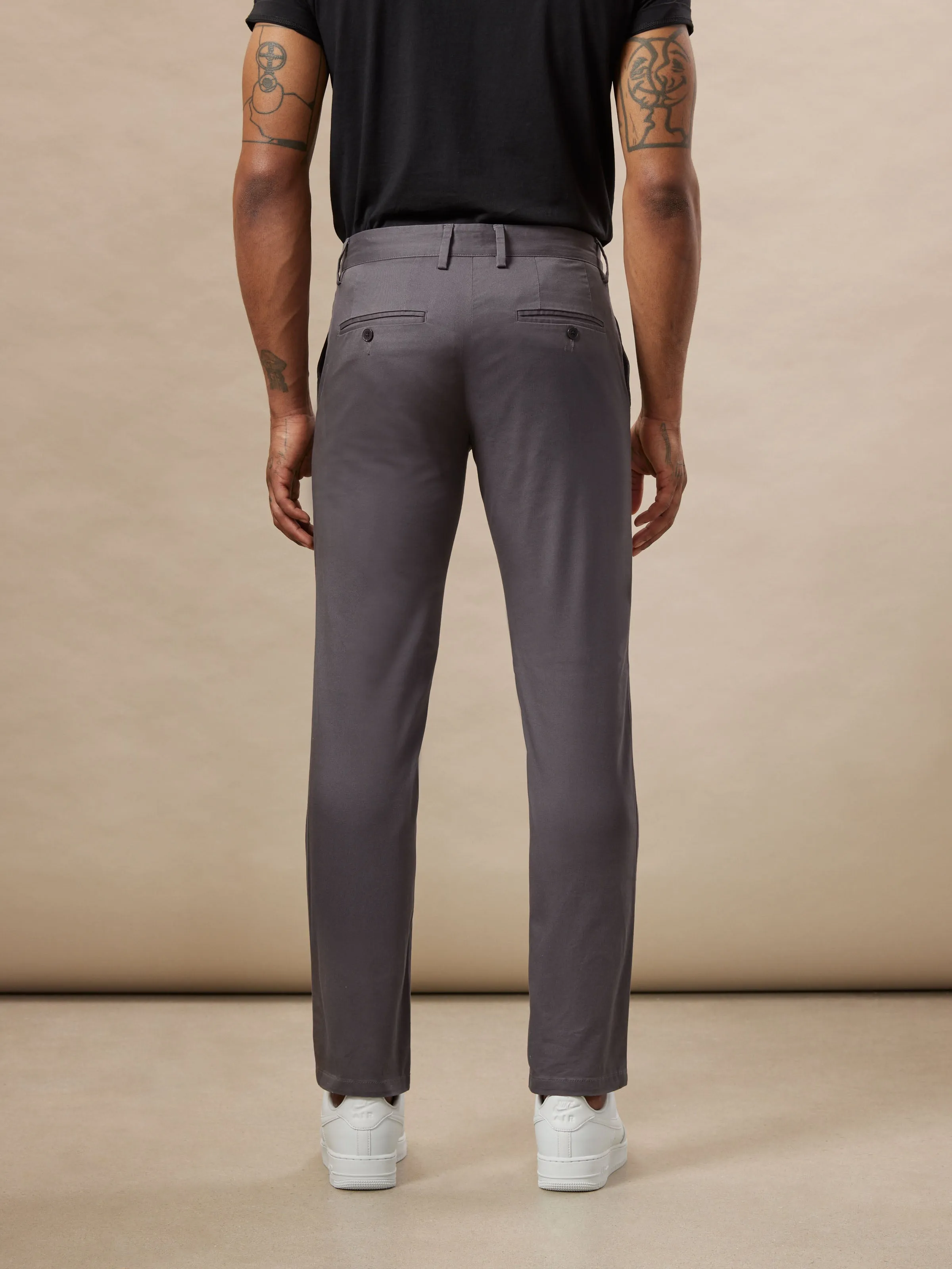 The Brunswick Slim Chino Pant in Iron Grey sold by Frank & Oak product image thumbnail 3