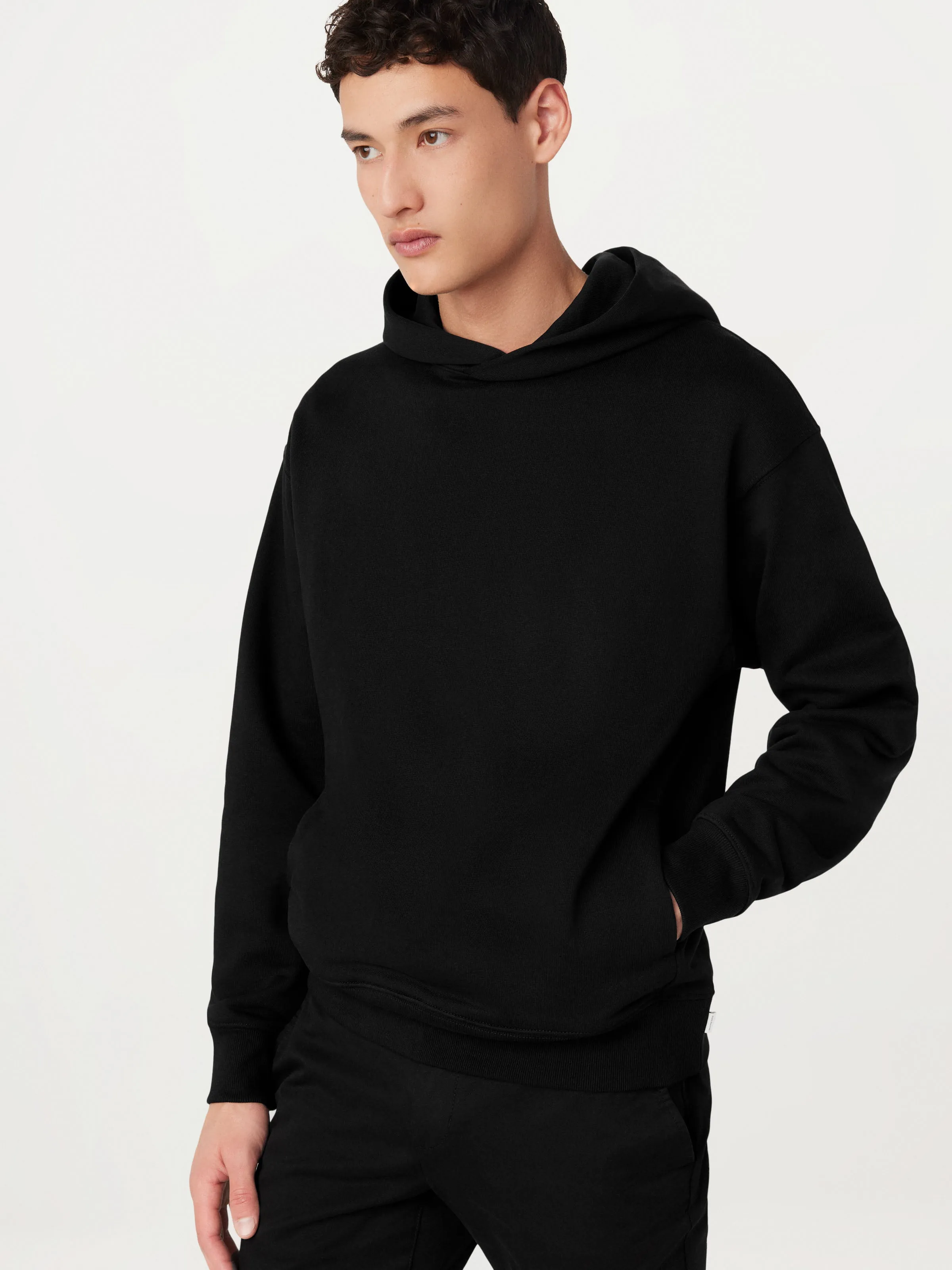The French Terry Hoodie in Black sold by Frank & Oak product image thumbnail 2