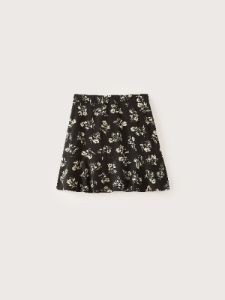 The Floral Print Mini Skirt in Black sold by Frank & Oak