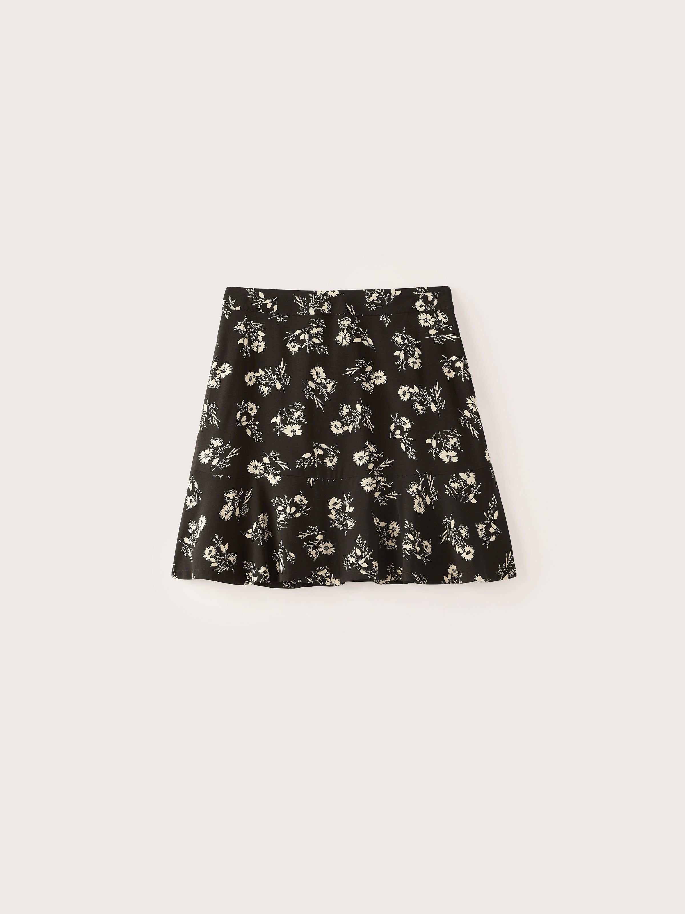 The Floral Print Mini Skirt in Black sold by Frank & Oak product image thumbnail 6