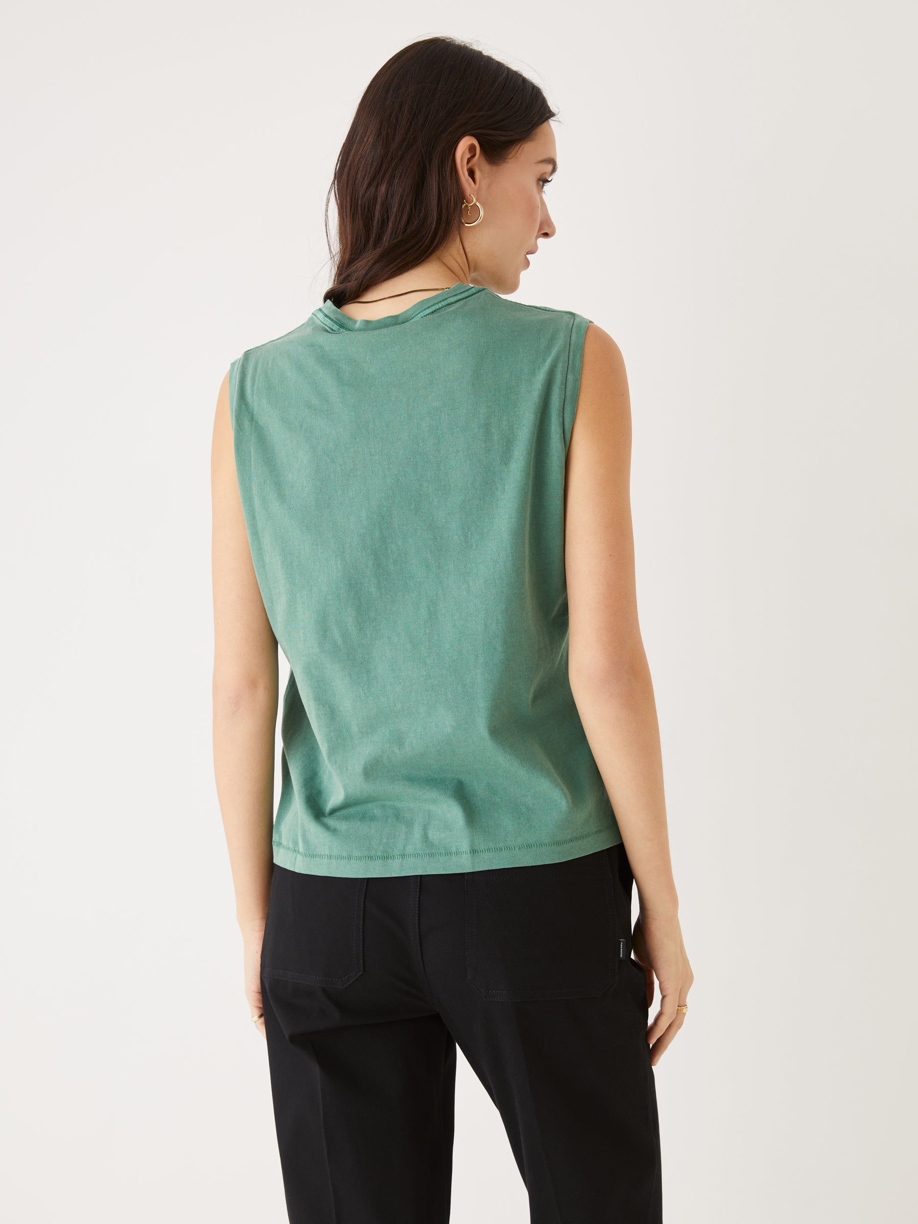 The Essential Tank Top in Green sold by Frank & Oak product image thumbnail 3