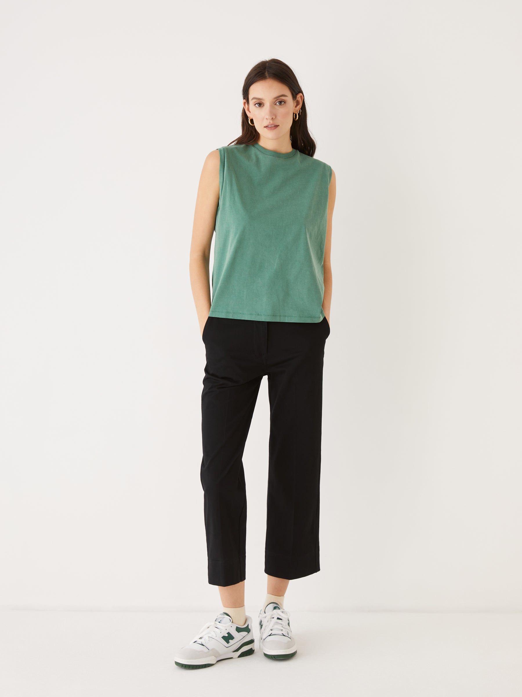 The Essential Tank Top in Green sold by Frank & Oak product image thumbnail 2