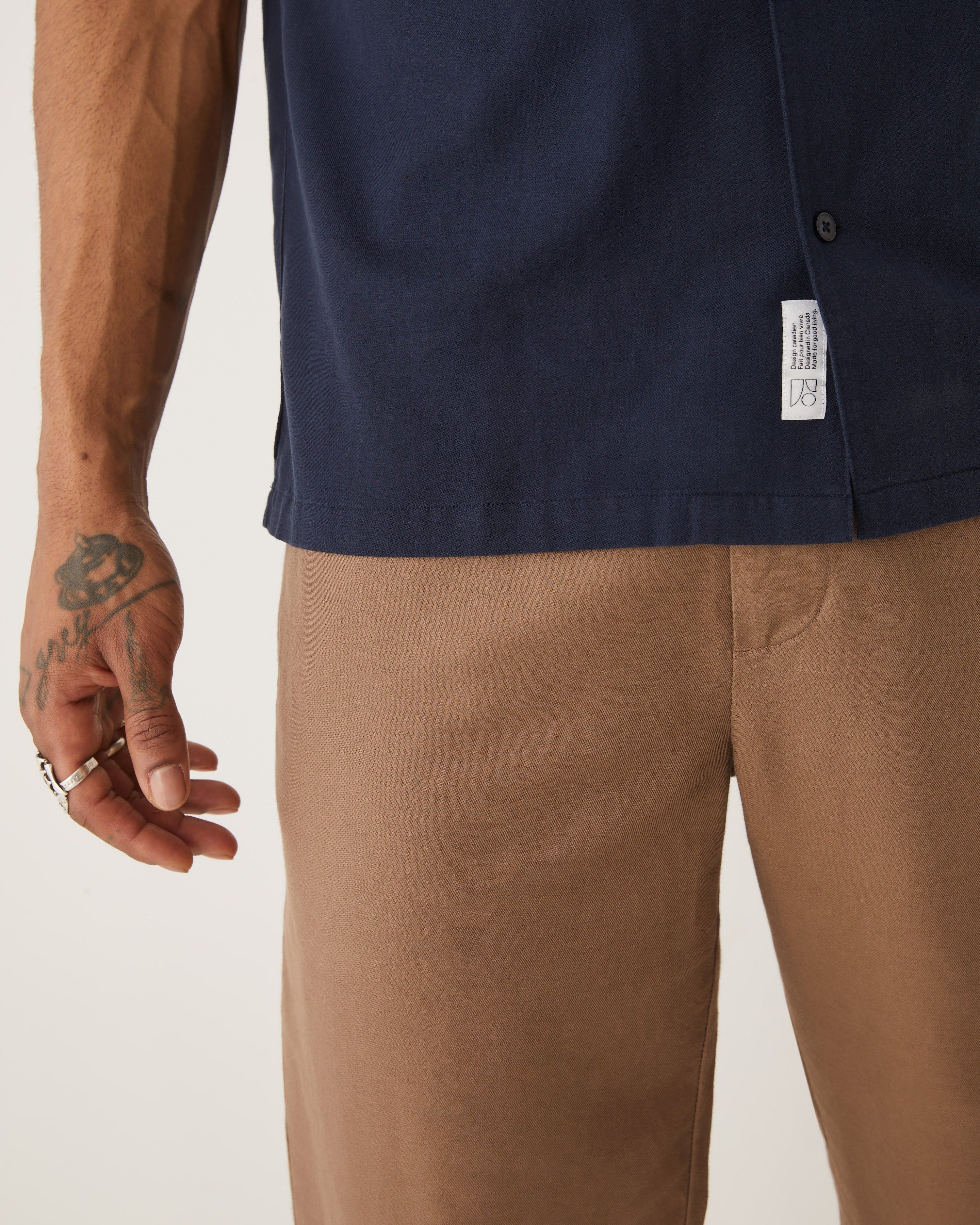 The Fluid Resort Shirt in Deep Blue sold by Frank & Oak product image thumbnail 4