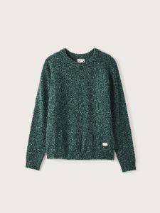 The Boucle Seawool® Sweater in Pine Grove sold by Frank & Oak