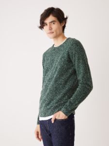 The Boucle Seawool® Sweater in Pine Grove sold by Frank & Oak