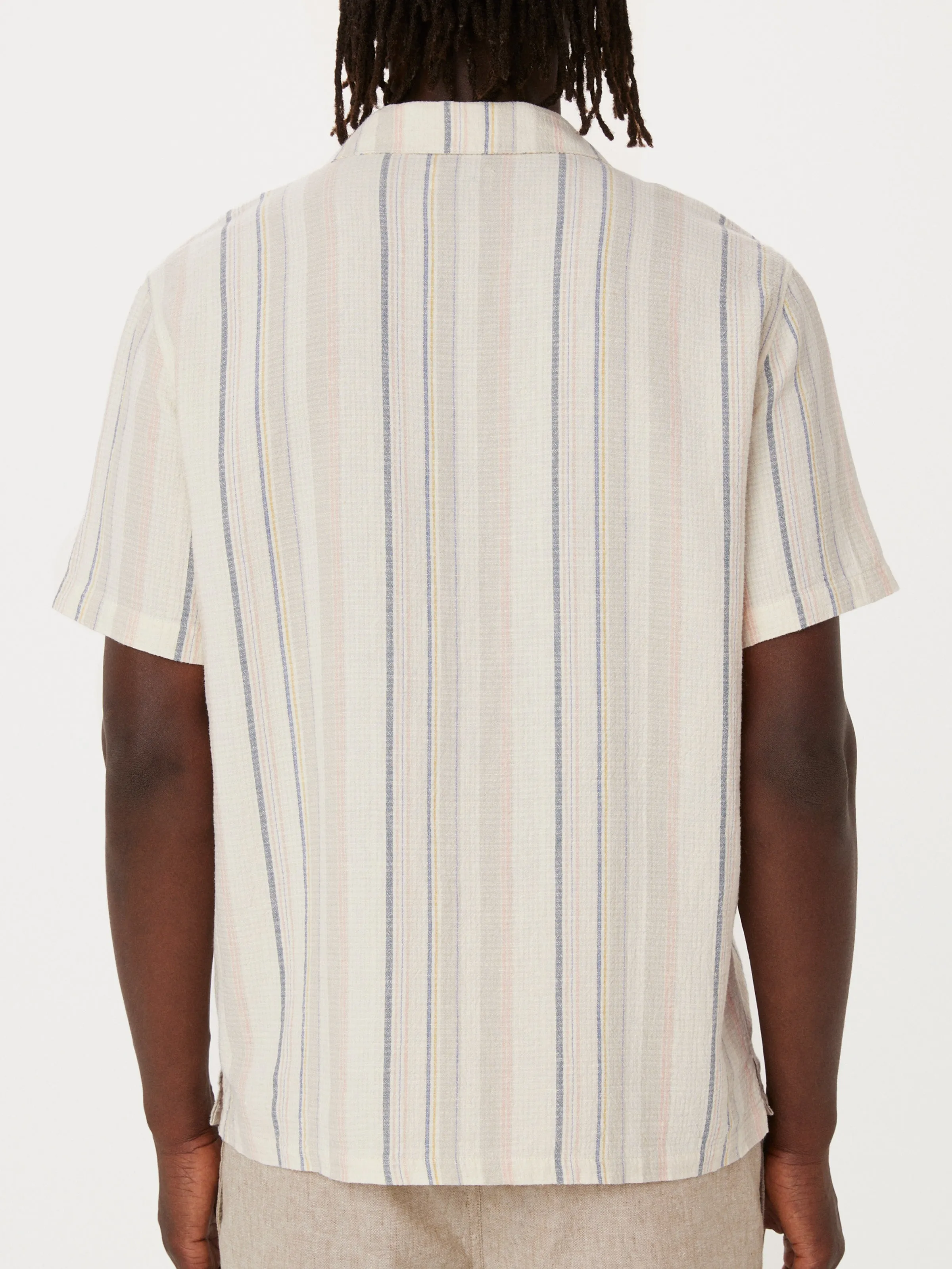 The Linen Camp Collar Shirt in Cloud sold by Frank & Oak product image thumbnail 4