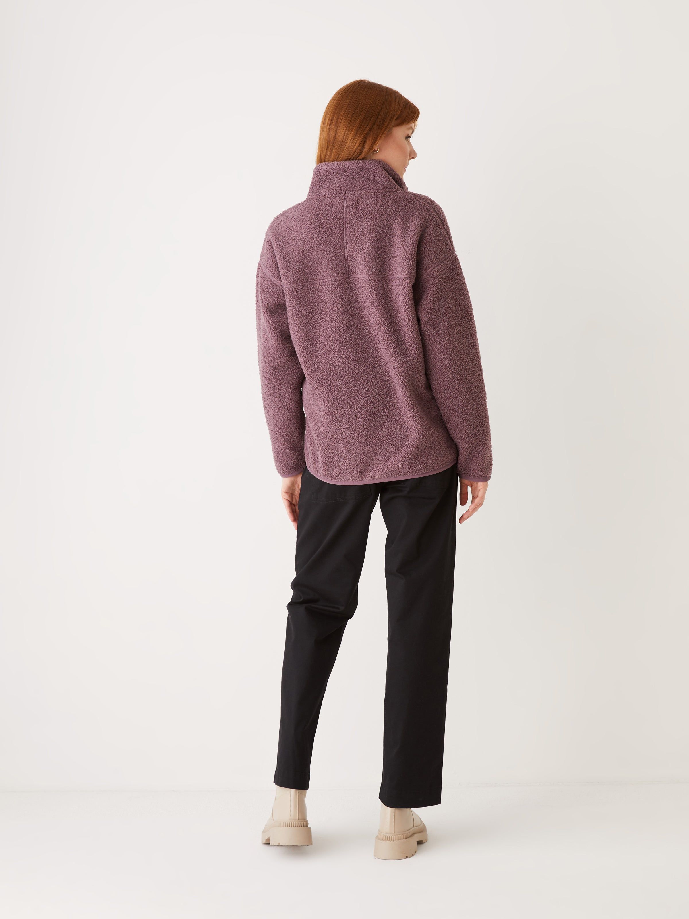 The Pile Fleece Overpiece in Purple sold by Frank & Oak product image thumbnail 5