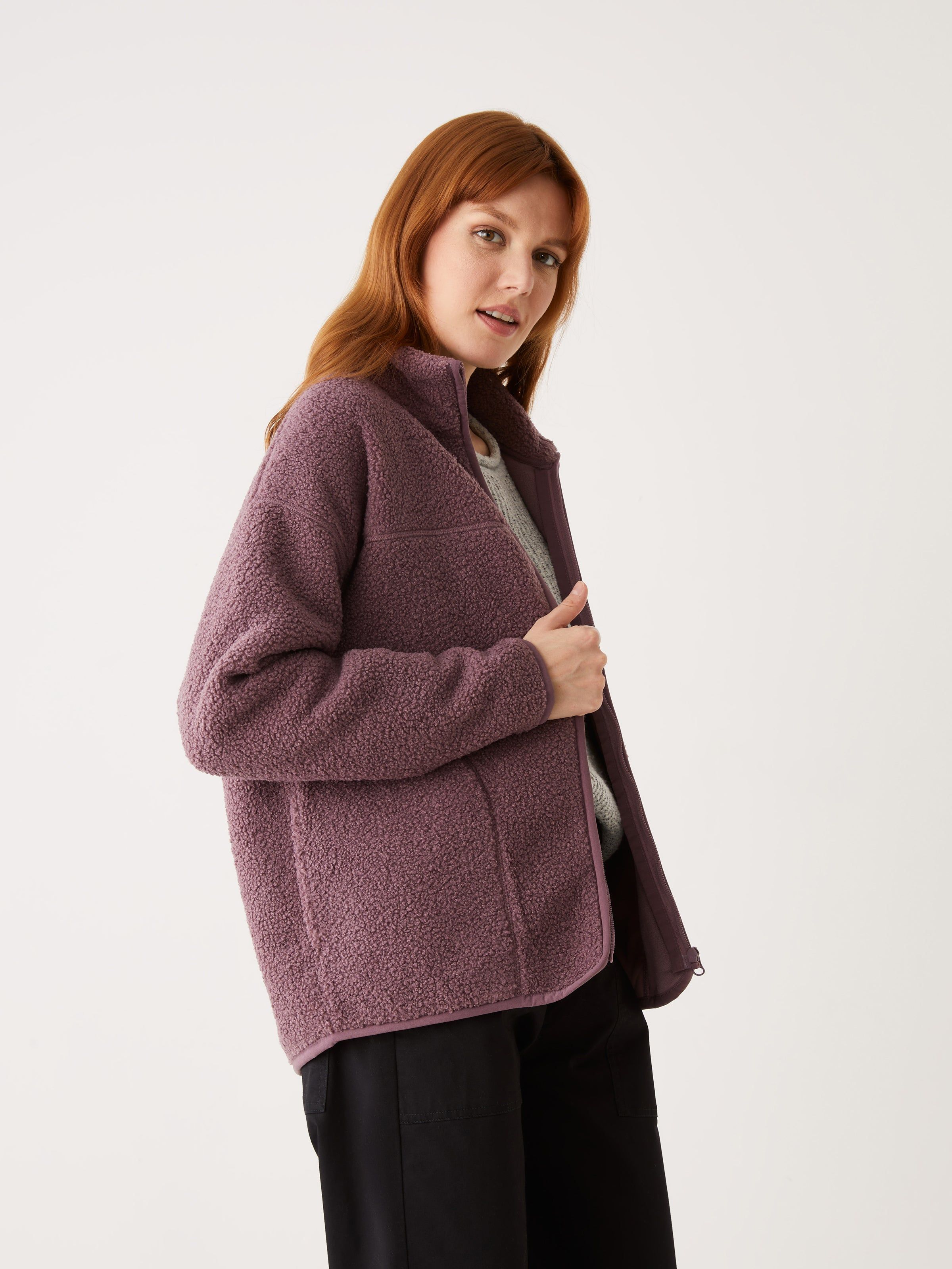 The Pile Fleece Overpiece in Purple sold by Frank & Oak product image thumbnail 3