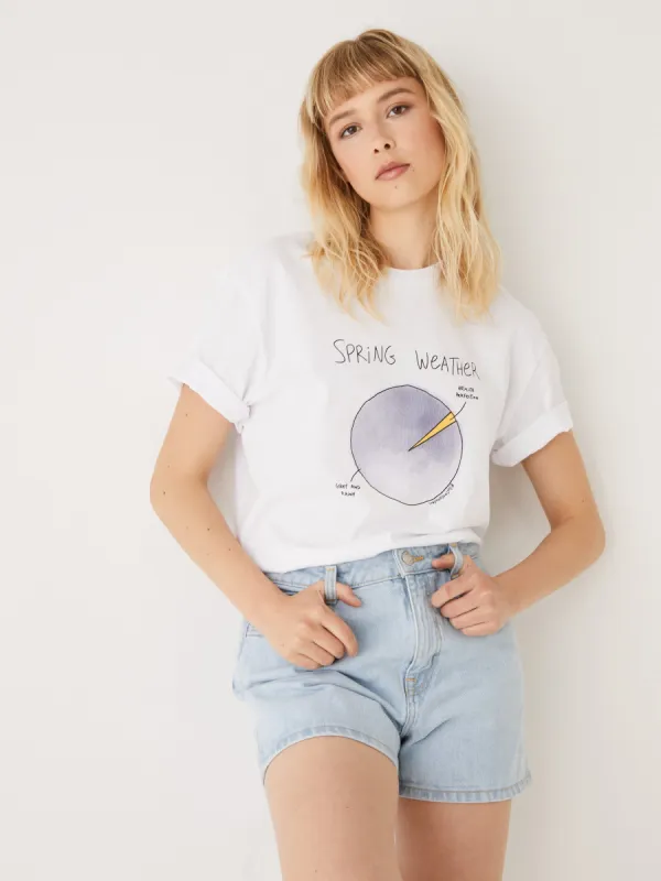 The Relaxed Fit Graphic T-Shirt in Bright White sold by Frank & Oak