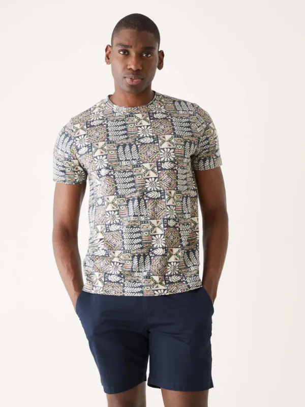 The Hemp Graphic T-Shirt in Blue sold by Frank & Oak