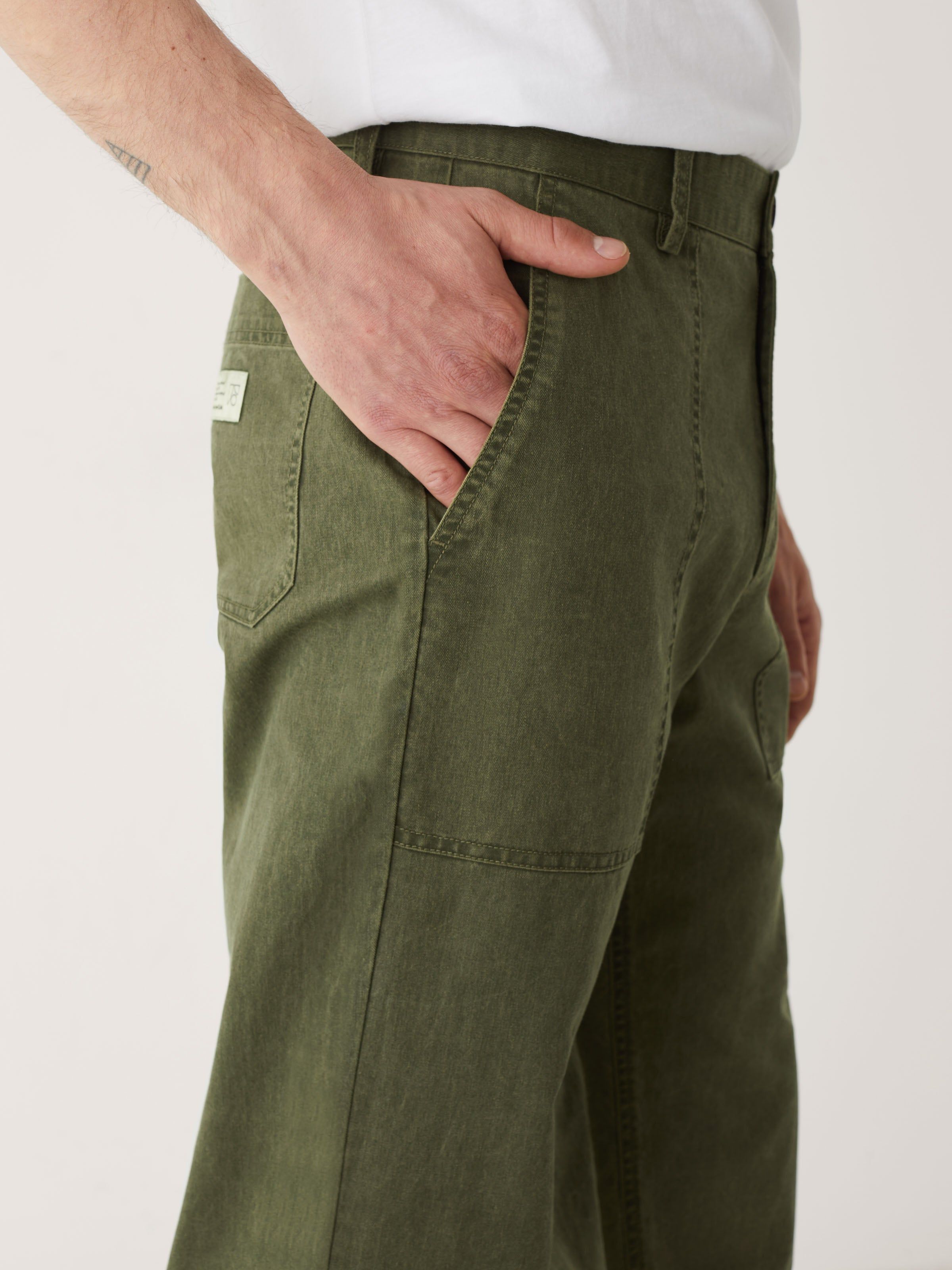 The Beach Pant in Khaki sold by Frank & Oak product image thumbnail 4