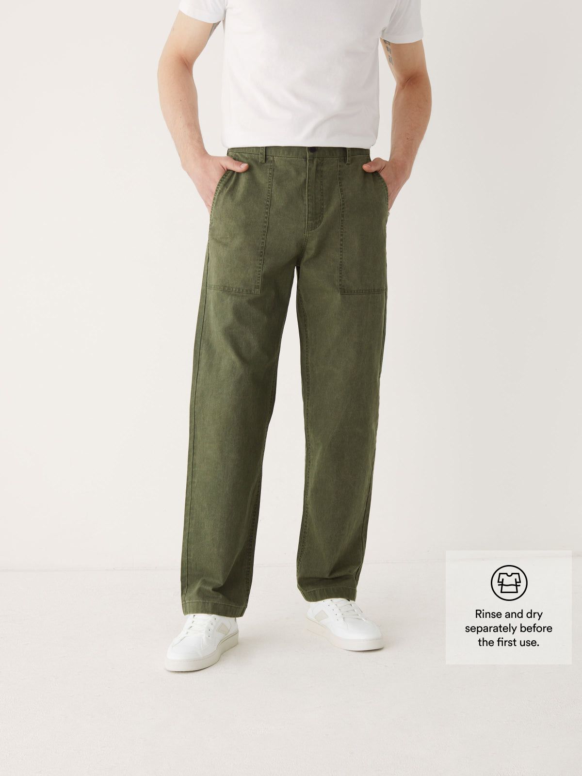 The Beach Pant in Khaki sold by Frank & Oak product image thumbnail 2