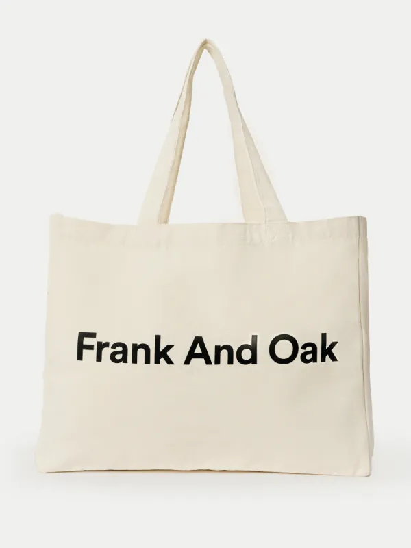 The Large Frank And Oak Tote Bag in Natural Light sold by Frank & Oak