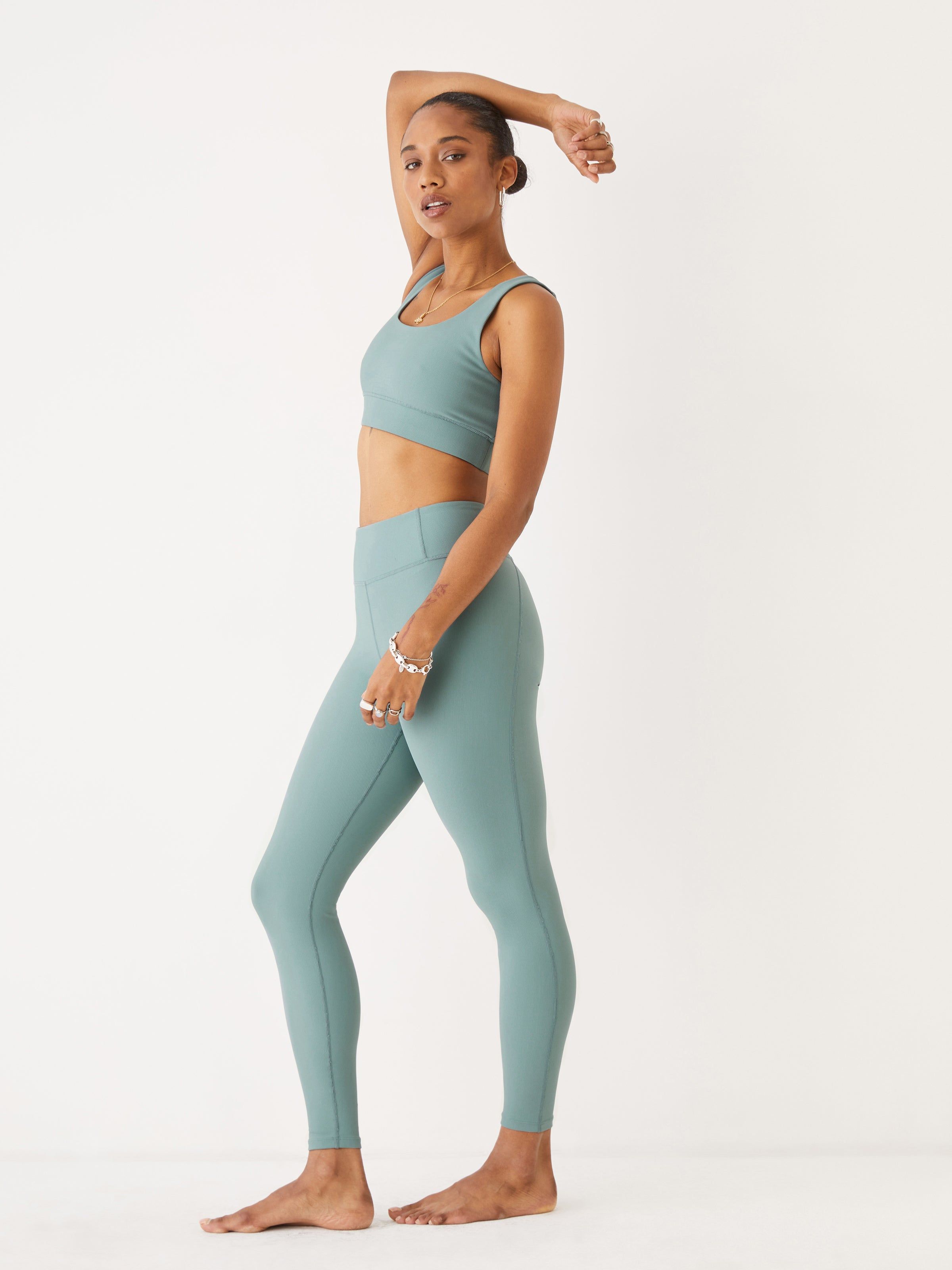 The Time Out Crop Top in Dark Teal sold by Frank & Oak product image thumbnail 5