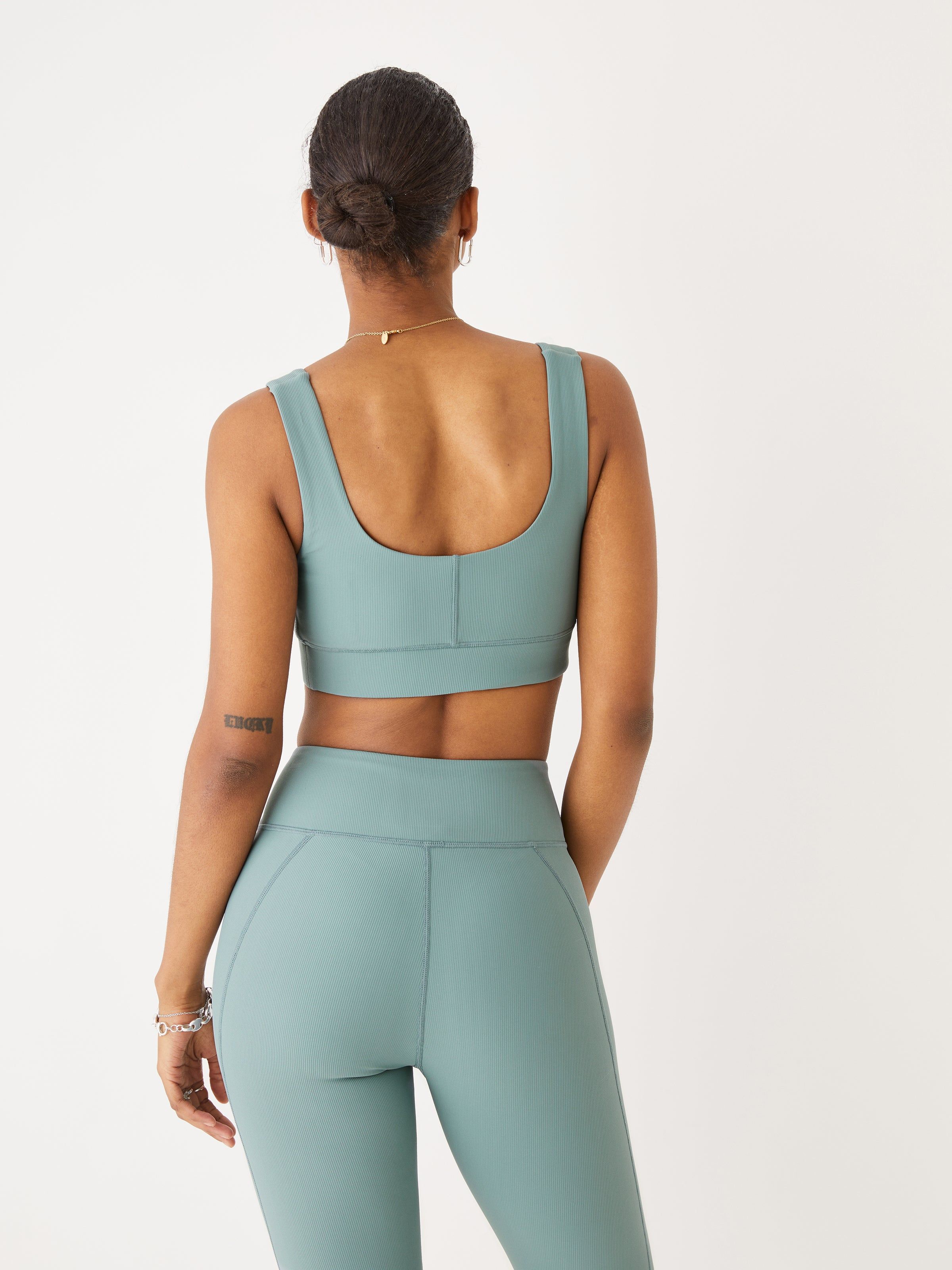 The Time Out Crop Top in Dark Teal sold by Frank & Oak product image thumbnail 4
