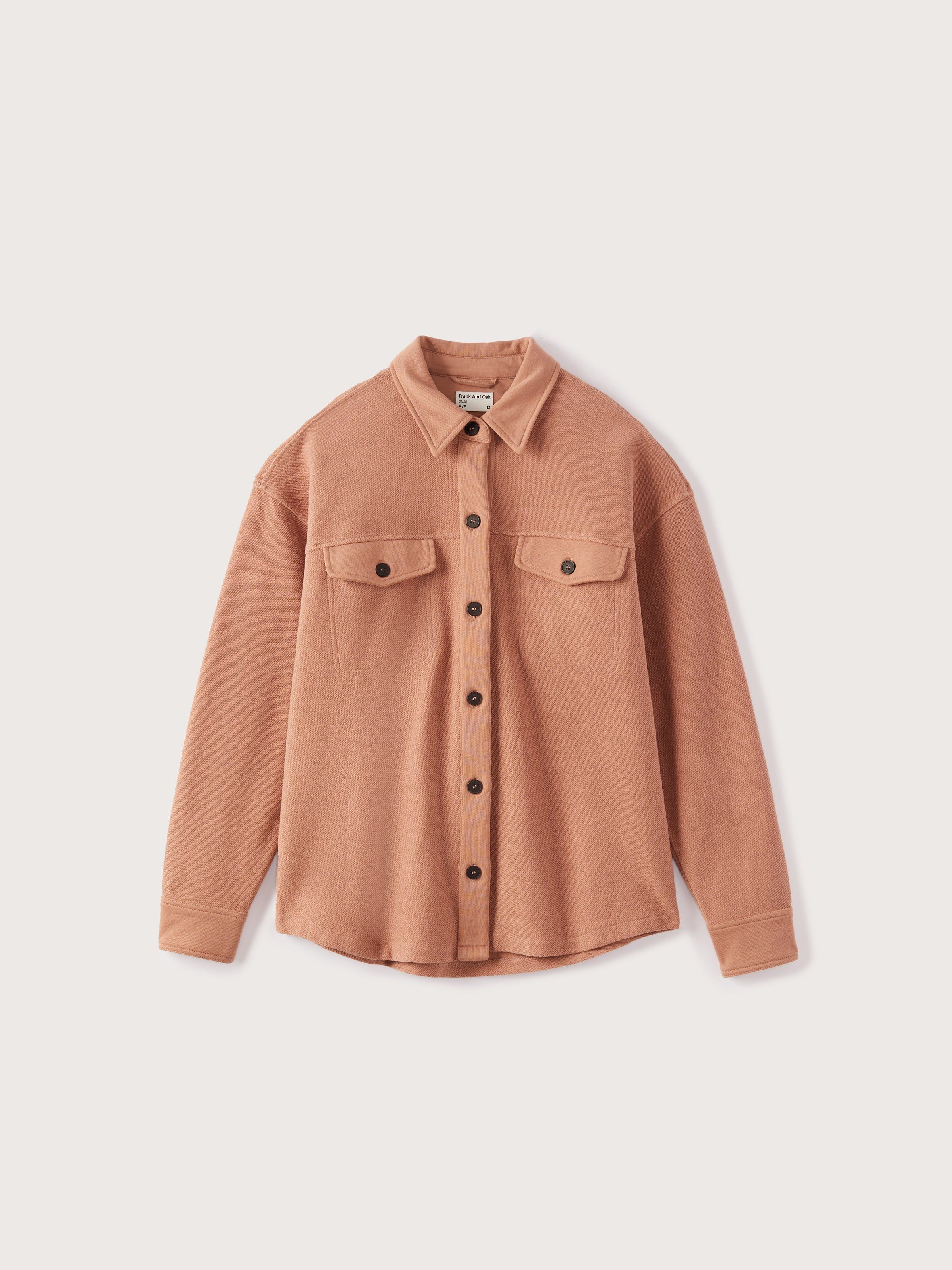 The French Terry Overshirt in Mocha sold by Frank & Oak product image thumbnail 6