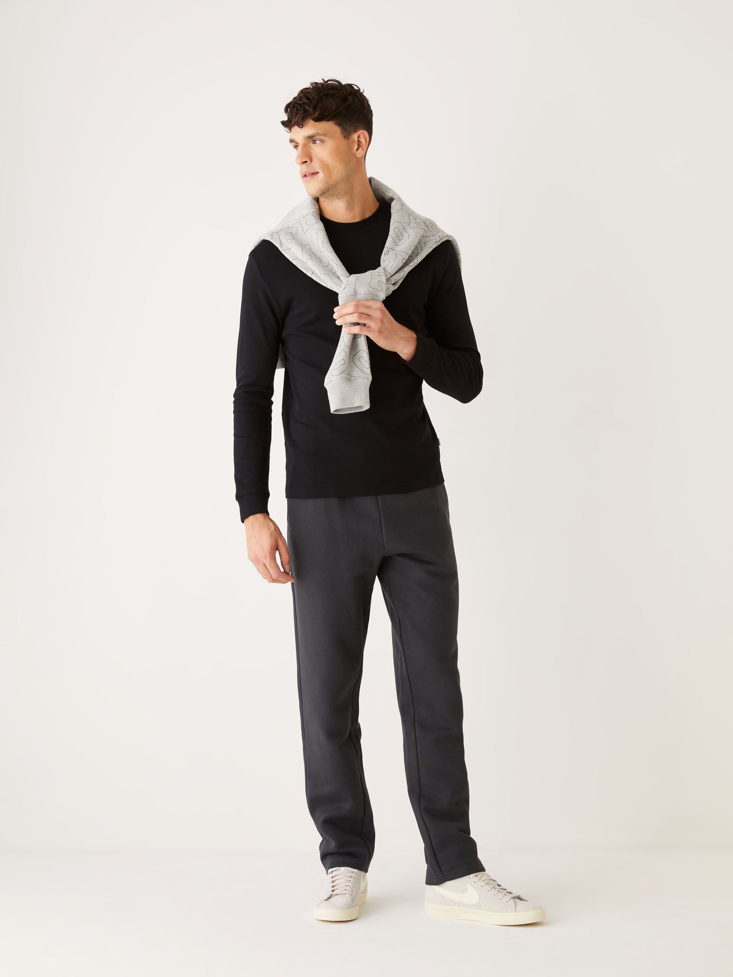 The Long Sleeve Crewneck Shirt in Black sold by Frank & Oak product image thumbnail 2