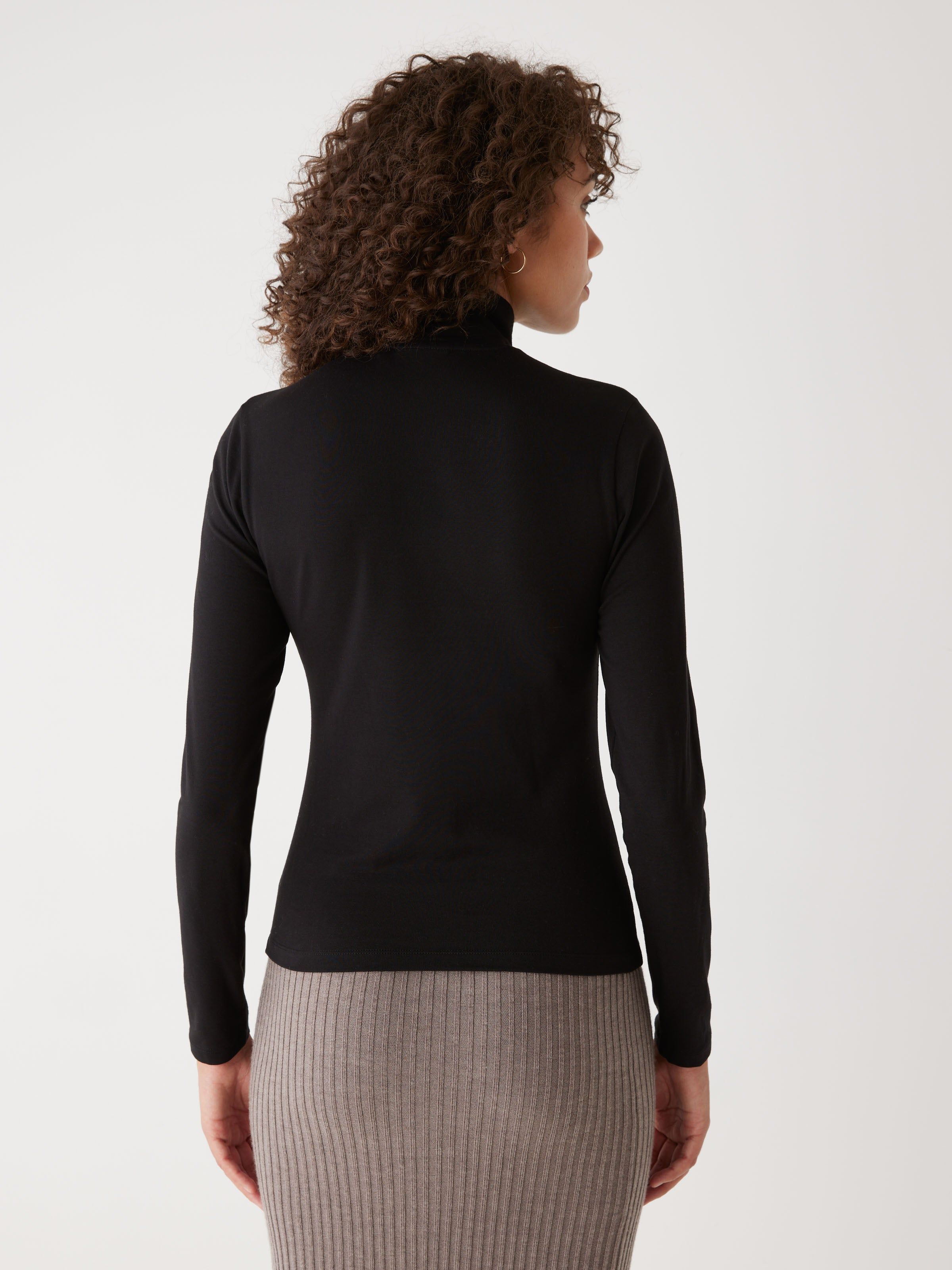 The Essential Long Sleeve Mockneck in Black sold by Frank & Oak product image thumbnail 4