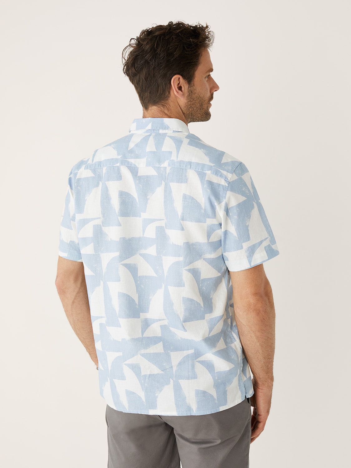 The Printed Resort Shirt in Powder Blue sold by Frank & Oak product image thumbnail 3